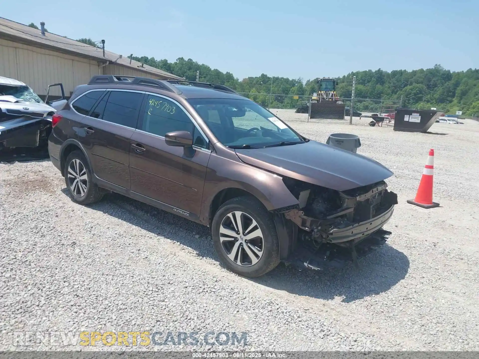 1 Photograph of a damaged car 4S4BSANC0K3274453 SUBARU OUTBACK 2019