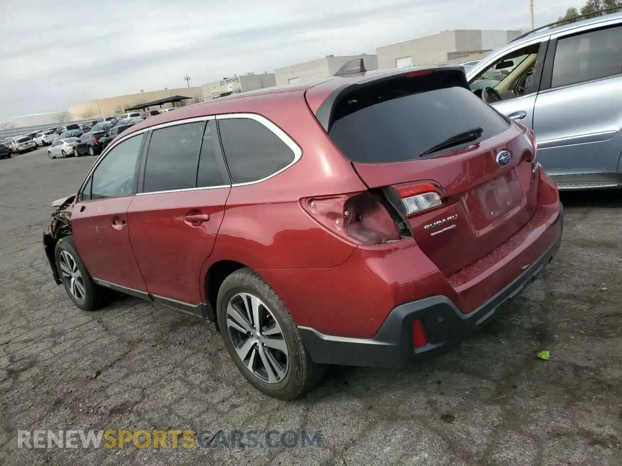 2 fotografías del automóvil dañado 4S4BSANC1K3335227 SUBARU OUTBACK 2019