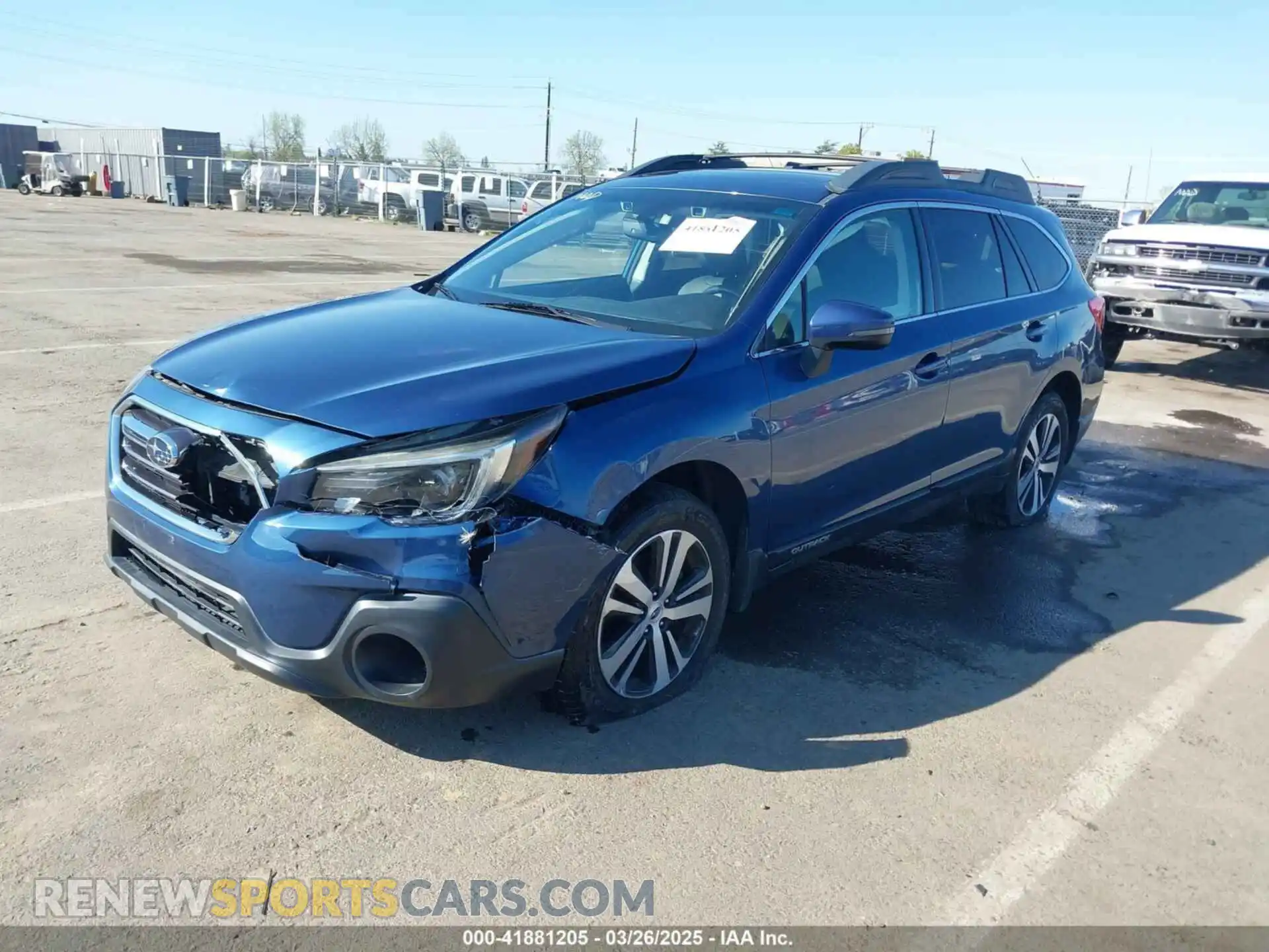 2 Photograph of a damaged car 4S4BSANC1K3341531 SUBARU OUTBACK 2019
