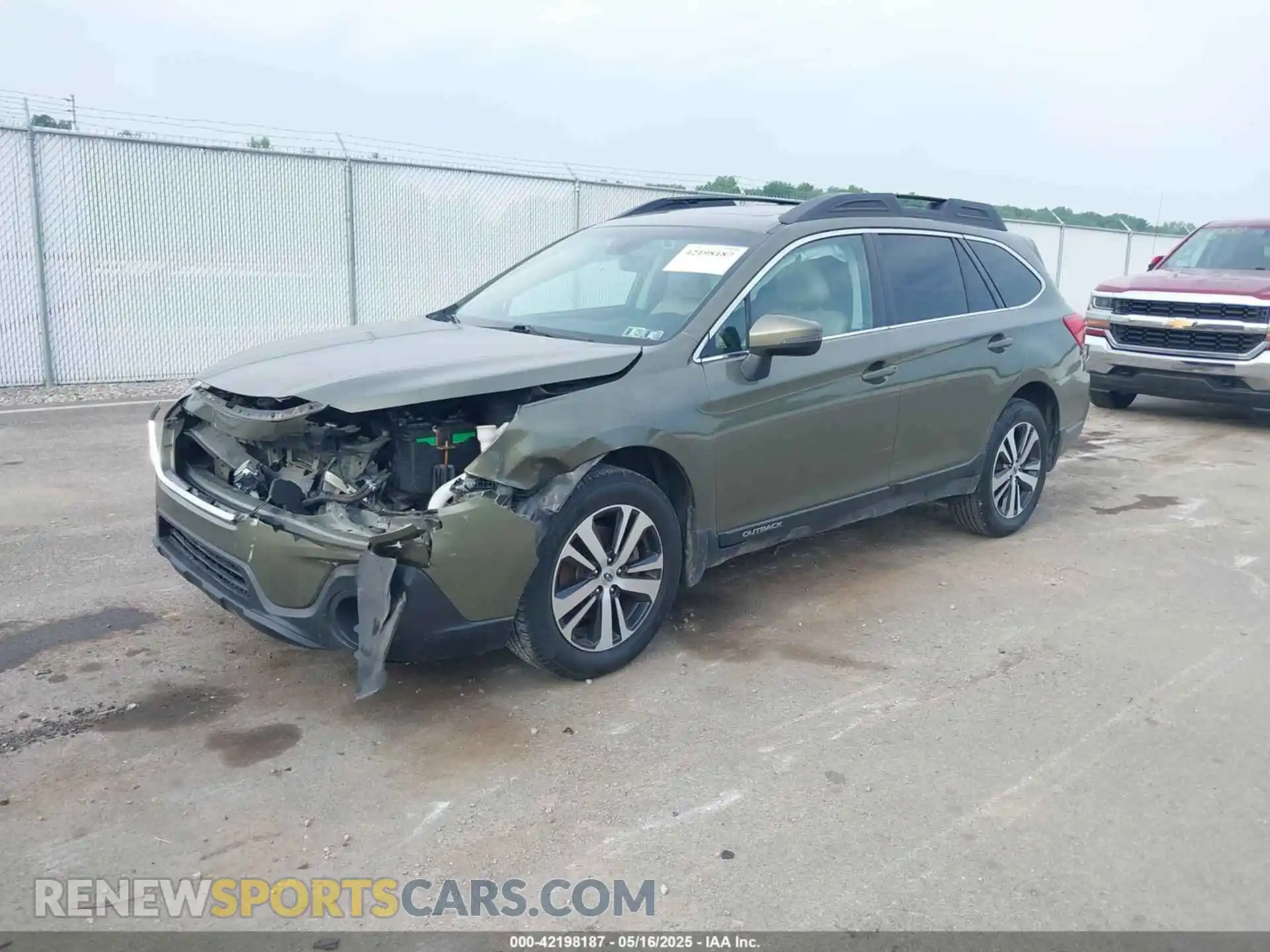 2 Photograph of a damaged car 4S4BSANC2K3276219 SUBARU OUTBACK 2019