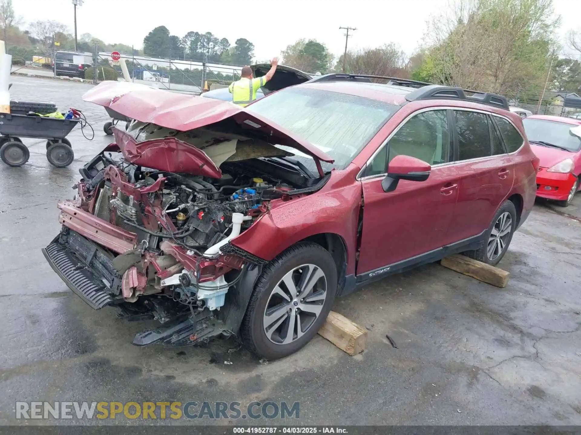 2 Photograph of a damaged car 4S4BSANC4K3285942 SUBARU OUTBACK 2019