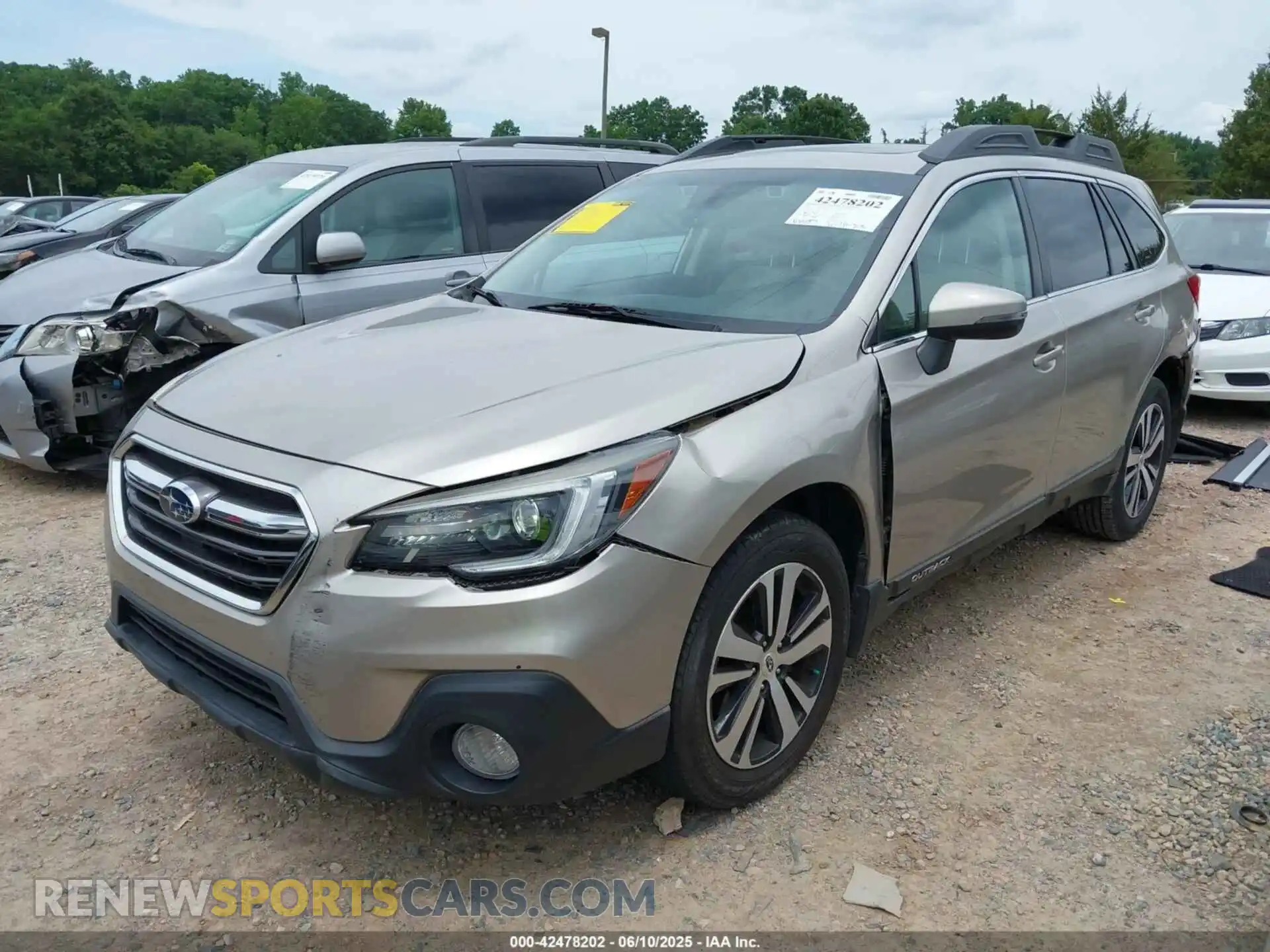 2 Photograph of a damaged car 4S4BSANC6K3217058 SUBARU OUTBACK 2019