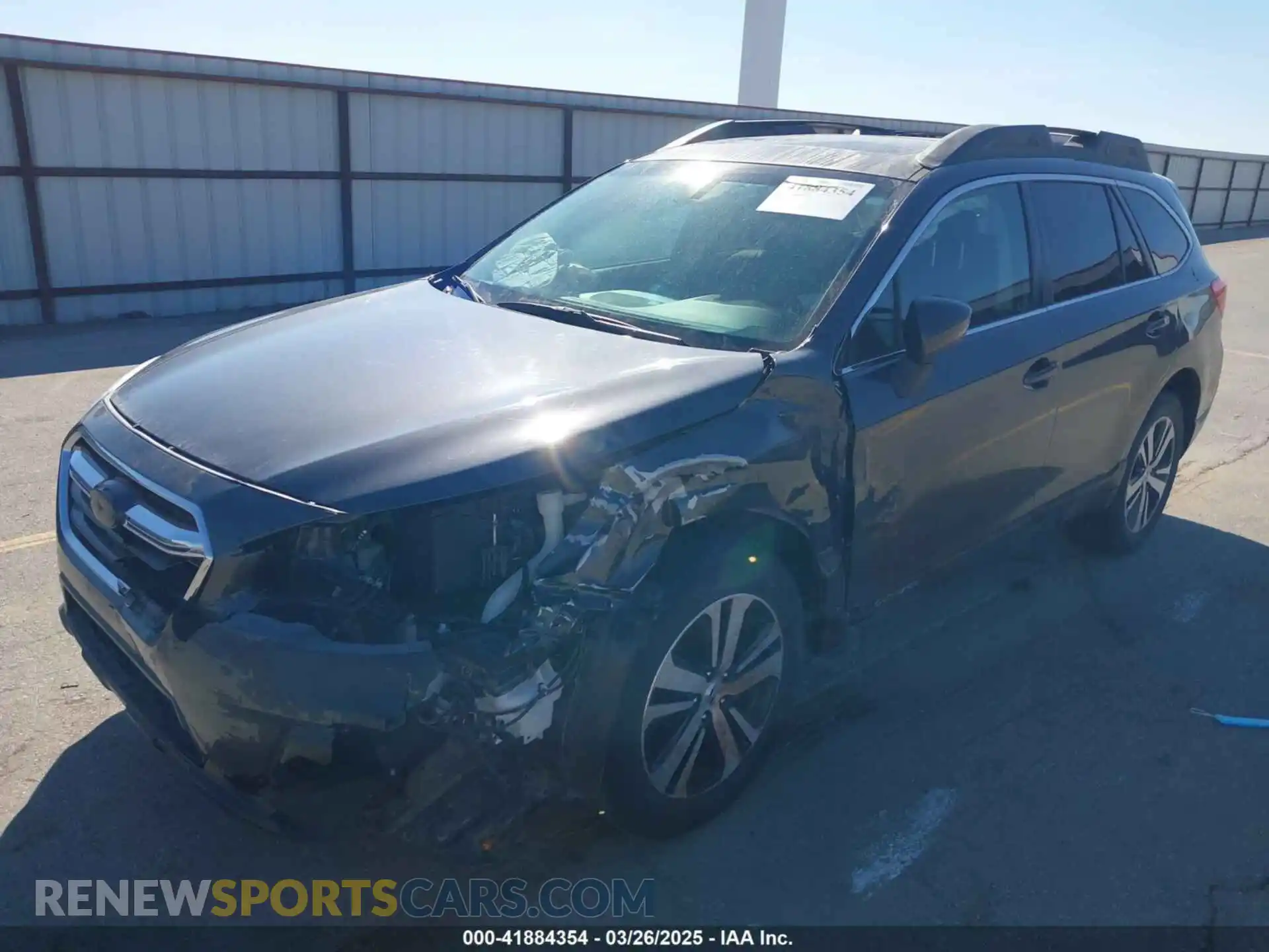 2 Photograph of a damaged car 4S4BSANC7K3253745 SUBARU OUTBACK 2019