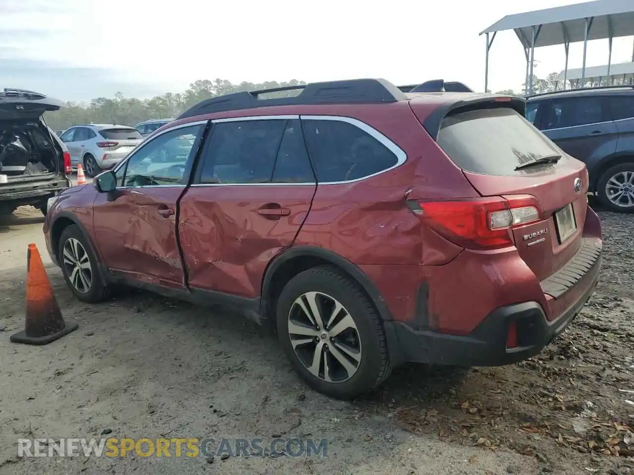 2 Photograph of a damaged car 4S4BSANC8K3305352 SUBARU OUTBACK 2019