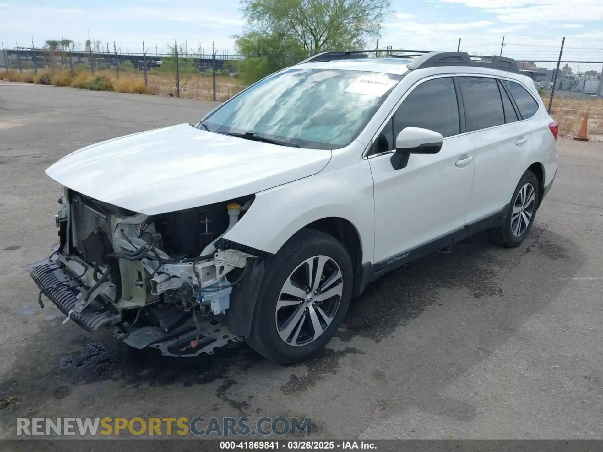 2 Photograph of a damaged car 4S4BSANC8K3389284 SUBARU OUTBACK 2019