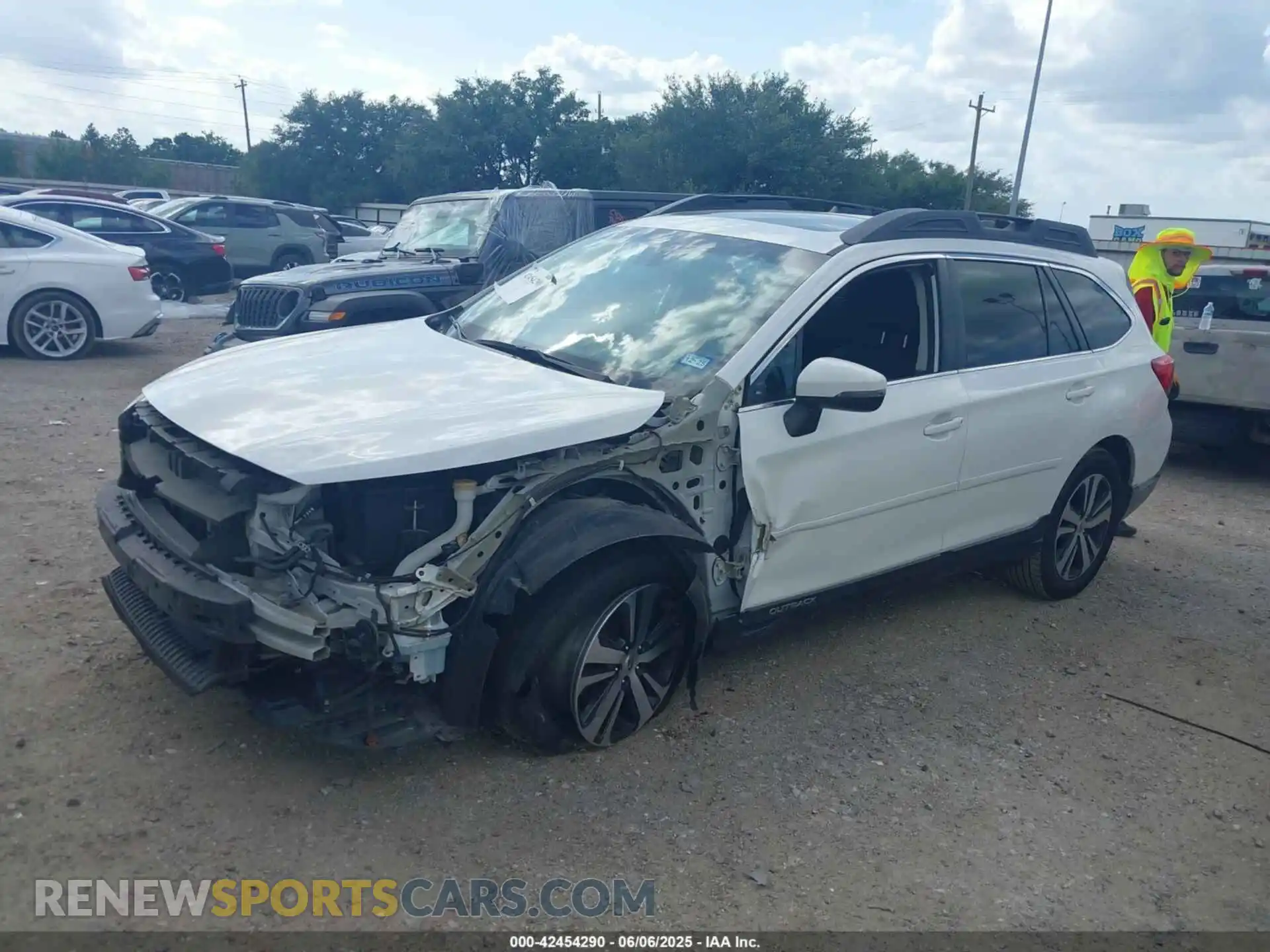 2 Photograph of a damaged car 4S4BSANC9K3218141 SUBARU OUTBACK 2019