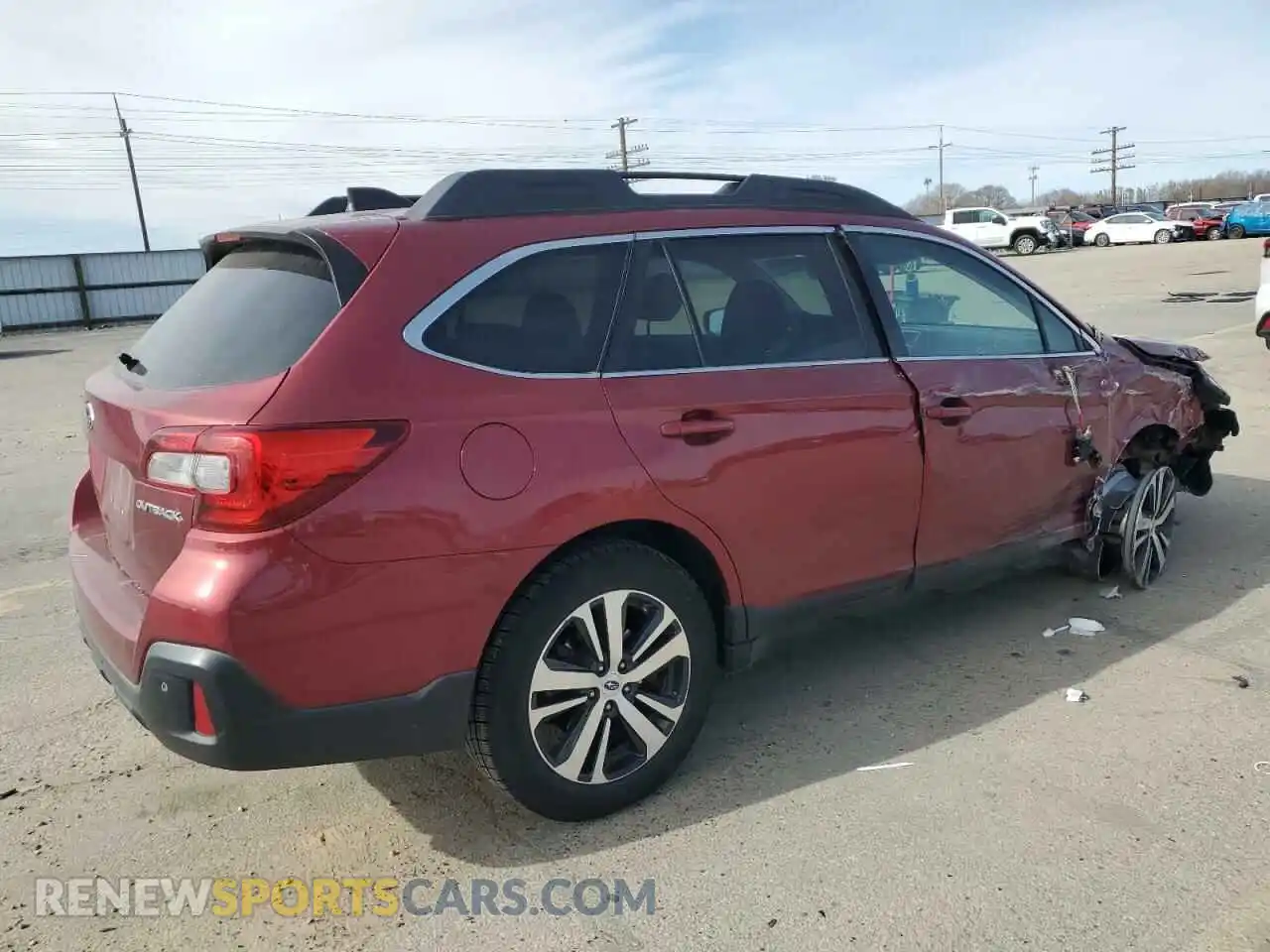 3 fotografías del automóvil dañado 4S4BSANC9K3286634 SUBARU OUTBACK 2019