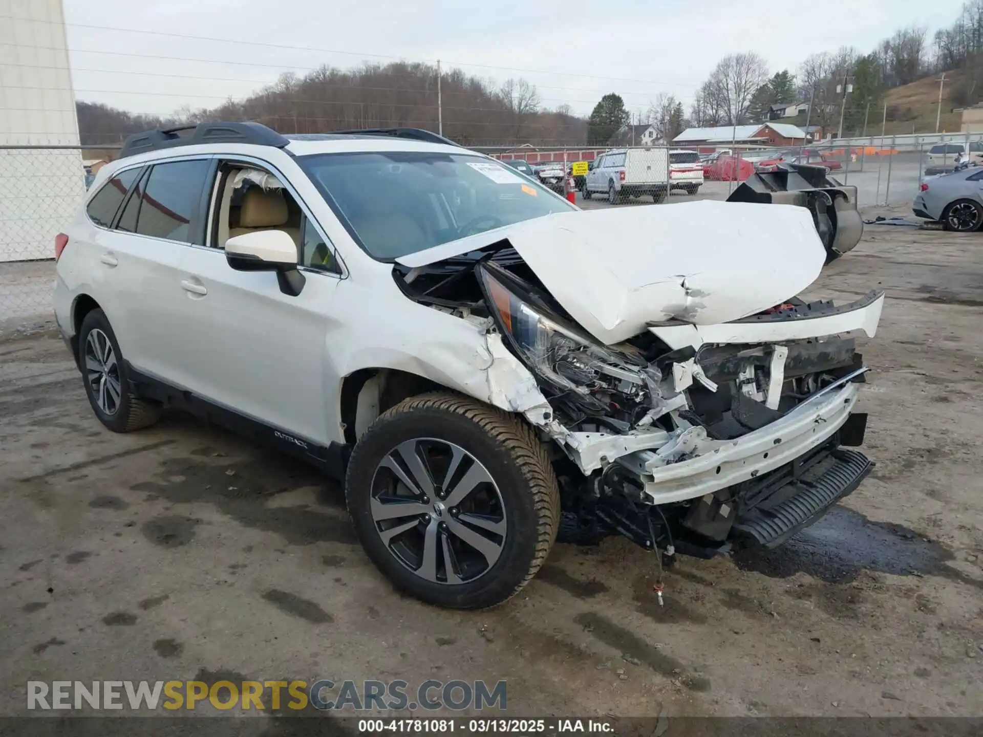 1 Photograph of a damaged car 4S4BSANC9K3314884 SUBARU OUTBACK 2019