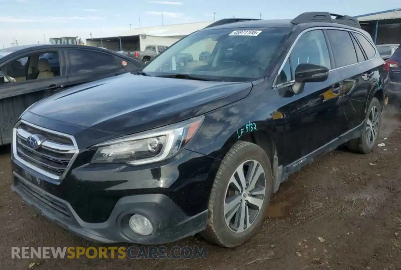 1 Photograph of a damaged car 4S4BSENC2K3269875 SUBARU OUTBACK 2019