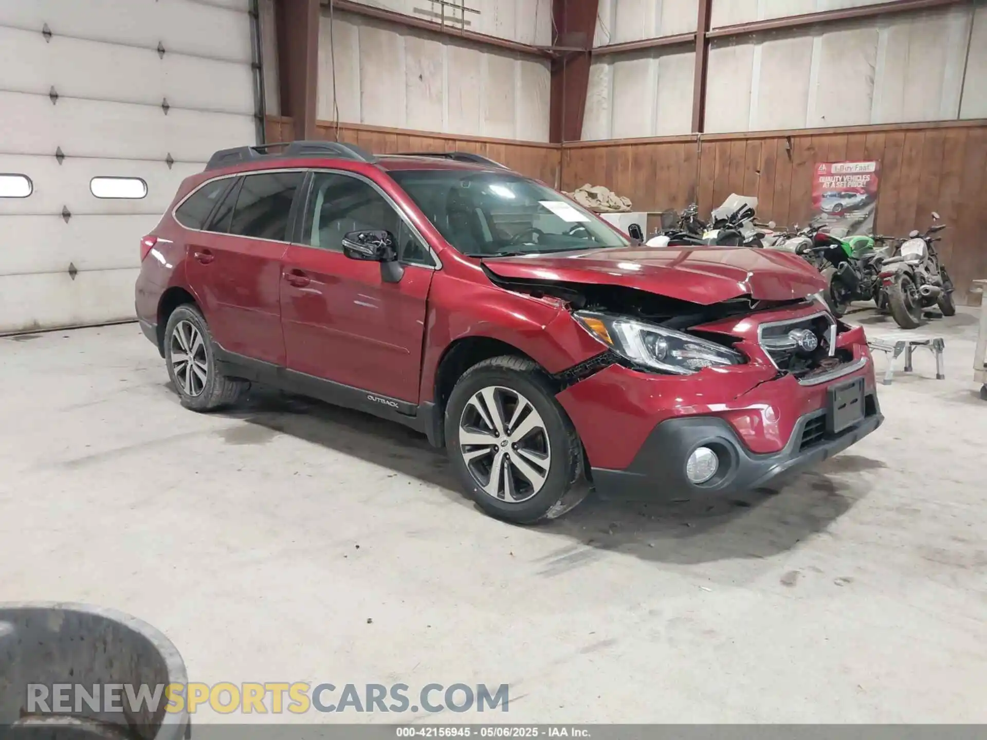 1 Photograph of a damaged car 4S4BSENC6K3330287 SUBARU OUTBACK 2019