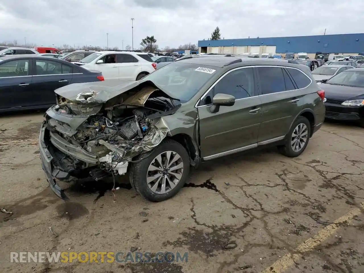 1 Photograph of a damaged car 4S4BSETC4K3295686 SUBARU OUTBACK 2019