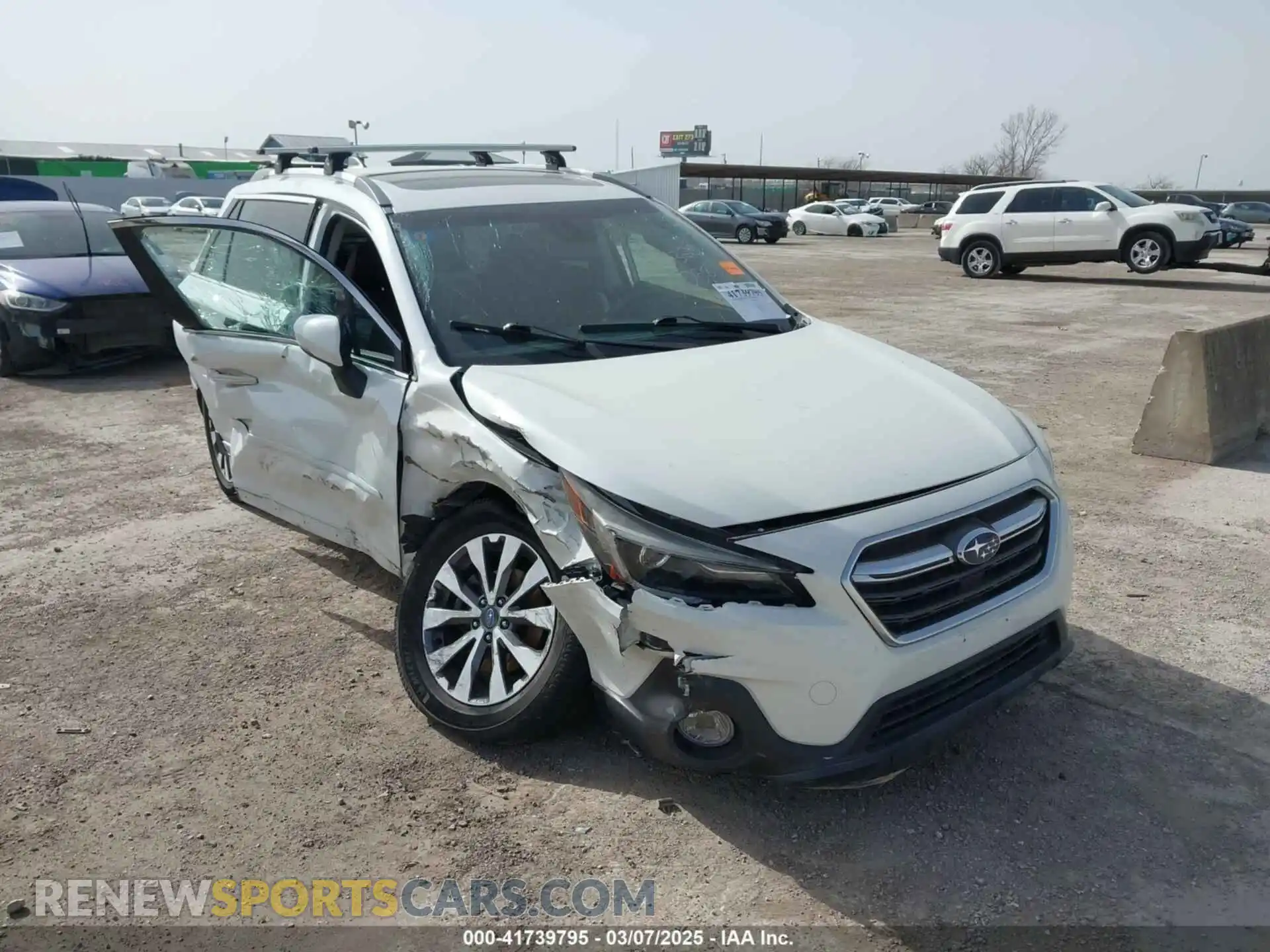1 Photograph of a damaged car 4S4BSETCXK3242989 SUBARU OUTBACK 2019