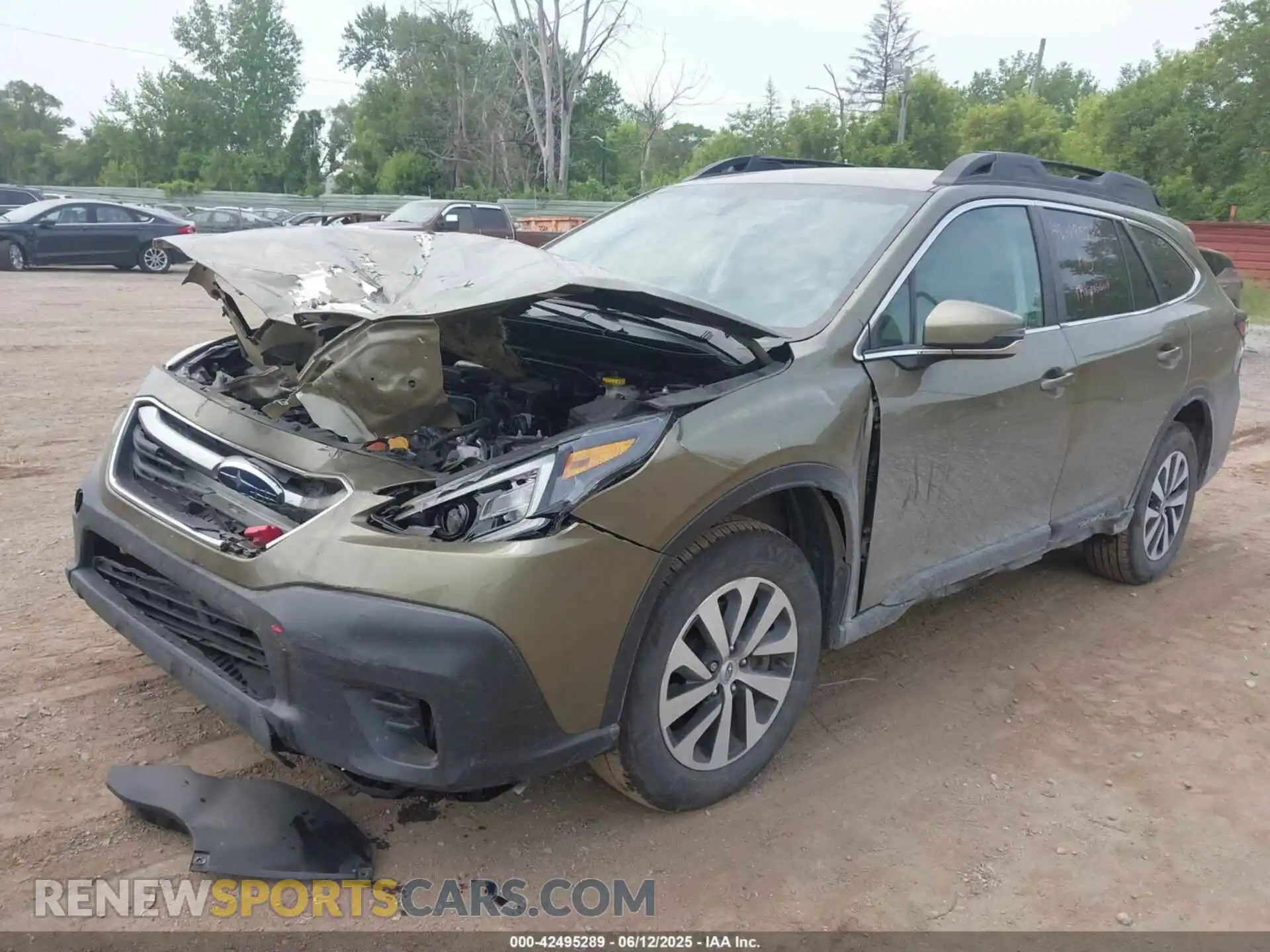 2 fotografías del automóvil dañado 4S4BTACC4L3211244 SUBARU OUTBACK 2020