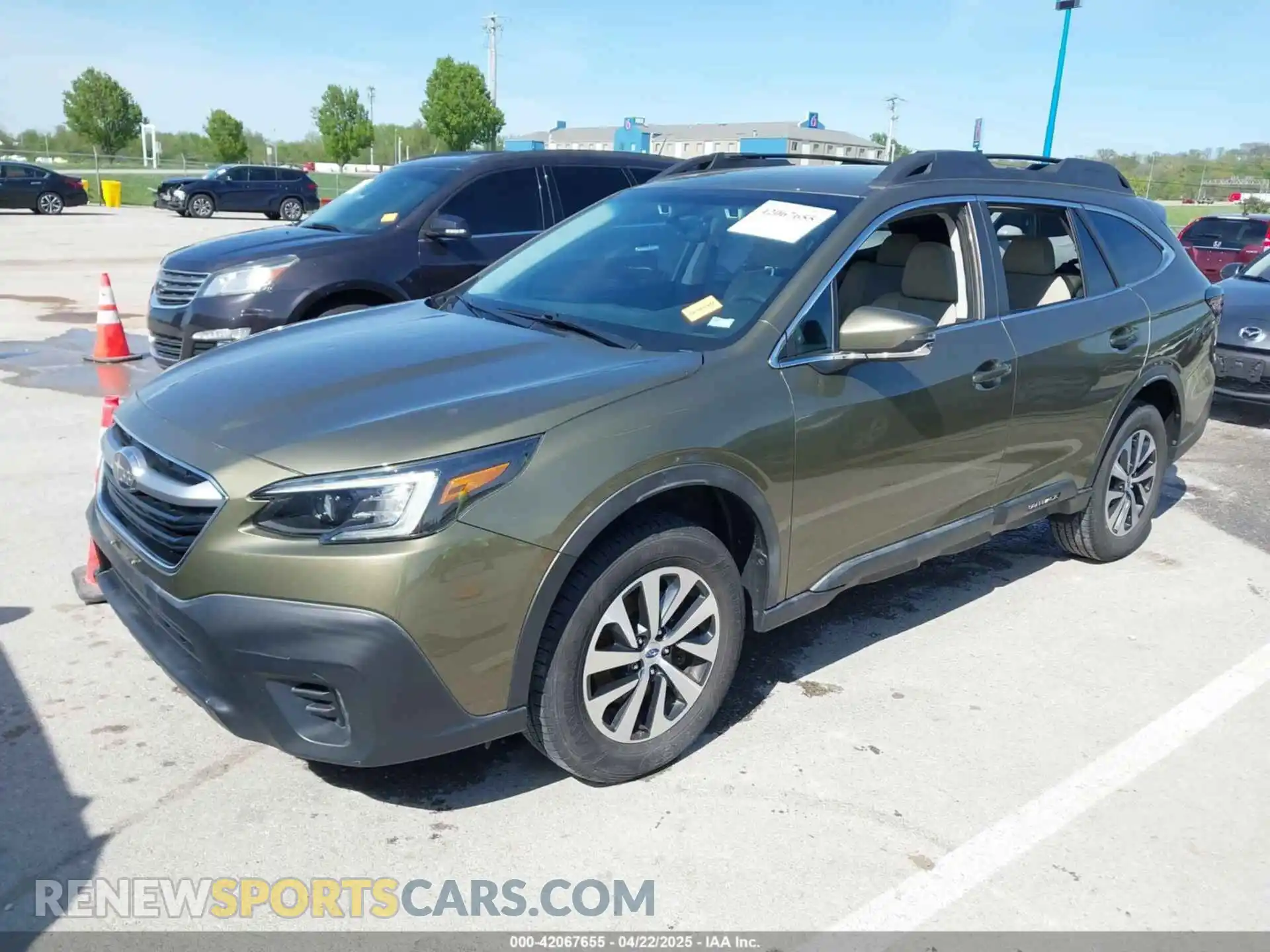 2 Photograph of a damaged car 4S4BTACC7L3110523 SUBARU OUTBACK 2020