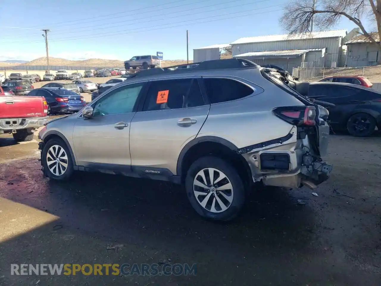 2 Photograph of a damaged car 4S4BTAEC1L3193752 SUBARU OUTBACK 2020