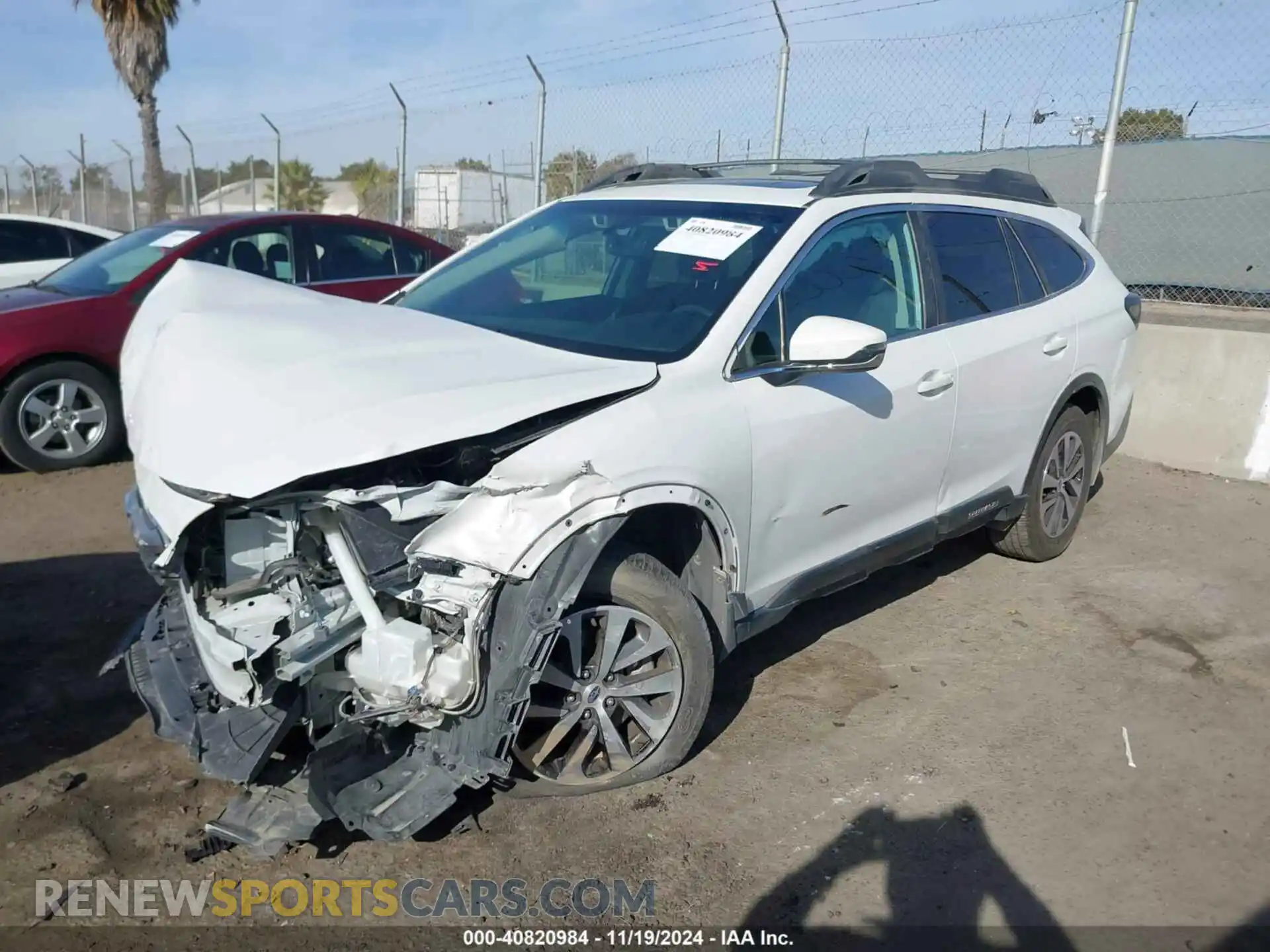 2 Photograph of a damaged car 4S4BTAEC4L3256374 SUBARU OUTBACK 2020