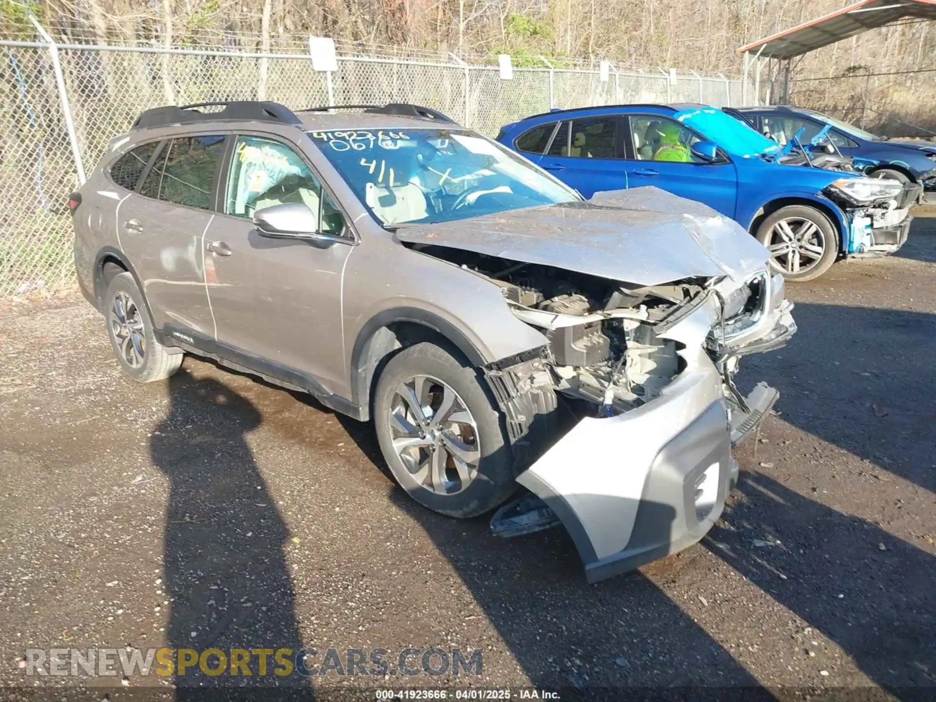 1 Photograph of a damaged car 4S4BTALC3L3190676 SUBARU OUTBACK 2020