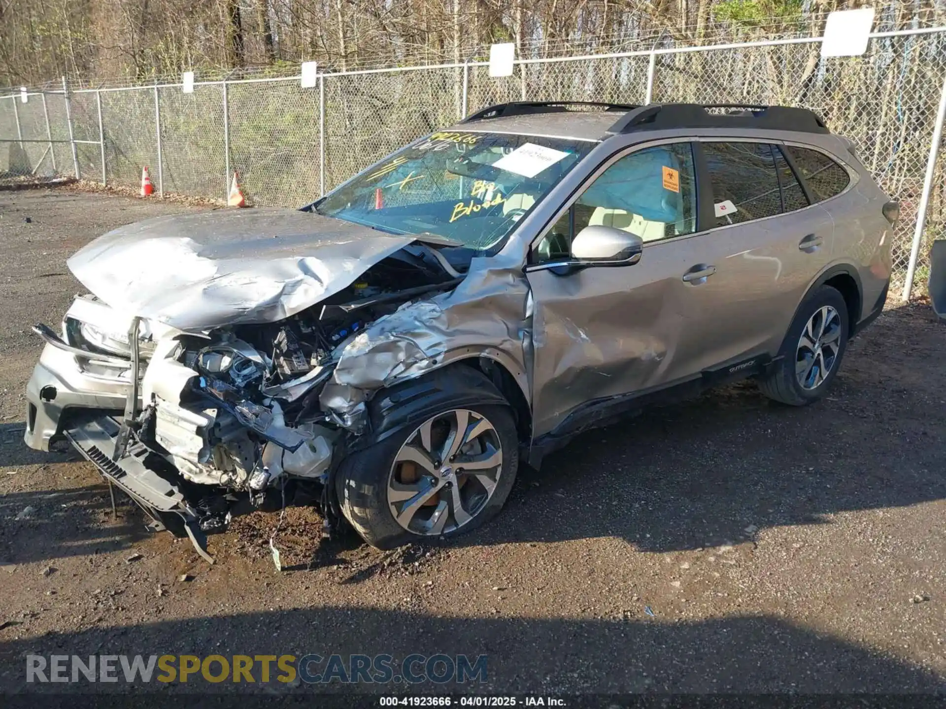 2 Photograph of a damaged car 4S4BTALC3L3190676 SUBARU OUTBACK 2020
