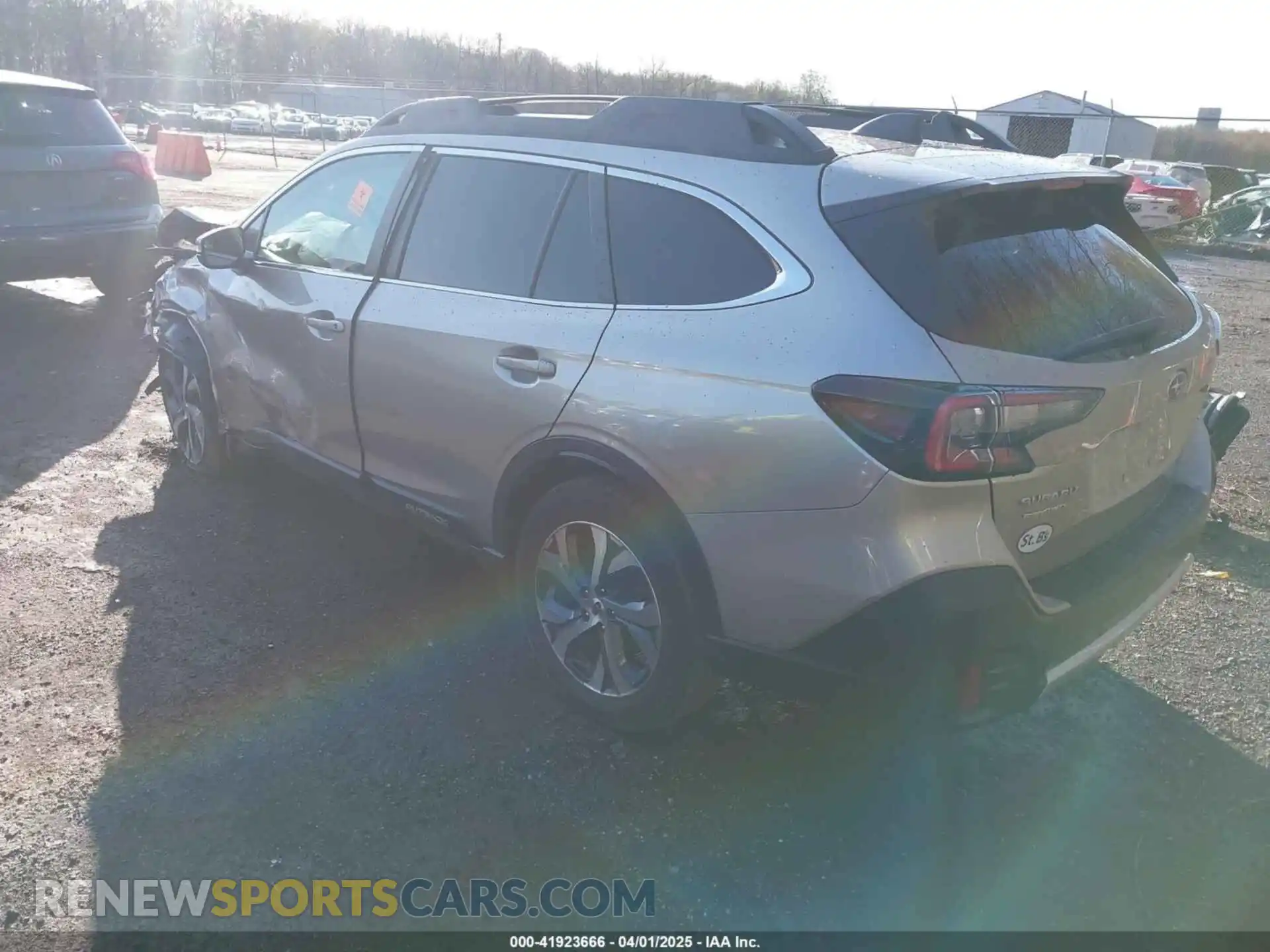 3 Photograph of a damaged car 4S4BTALC3L3190676 SUBARU OUTBACK 2020