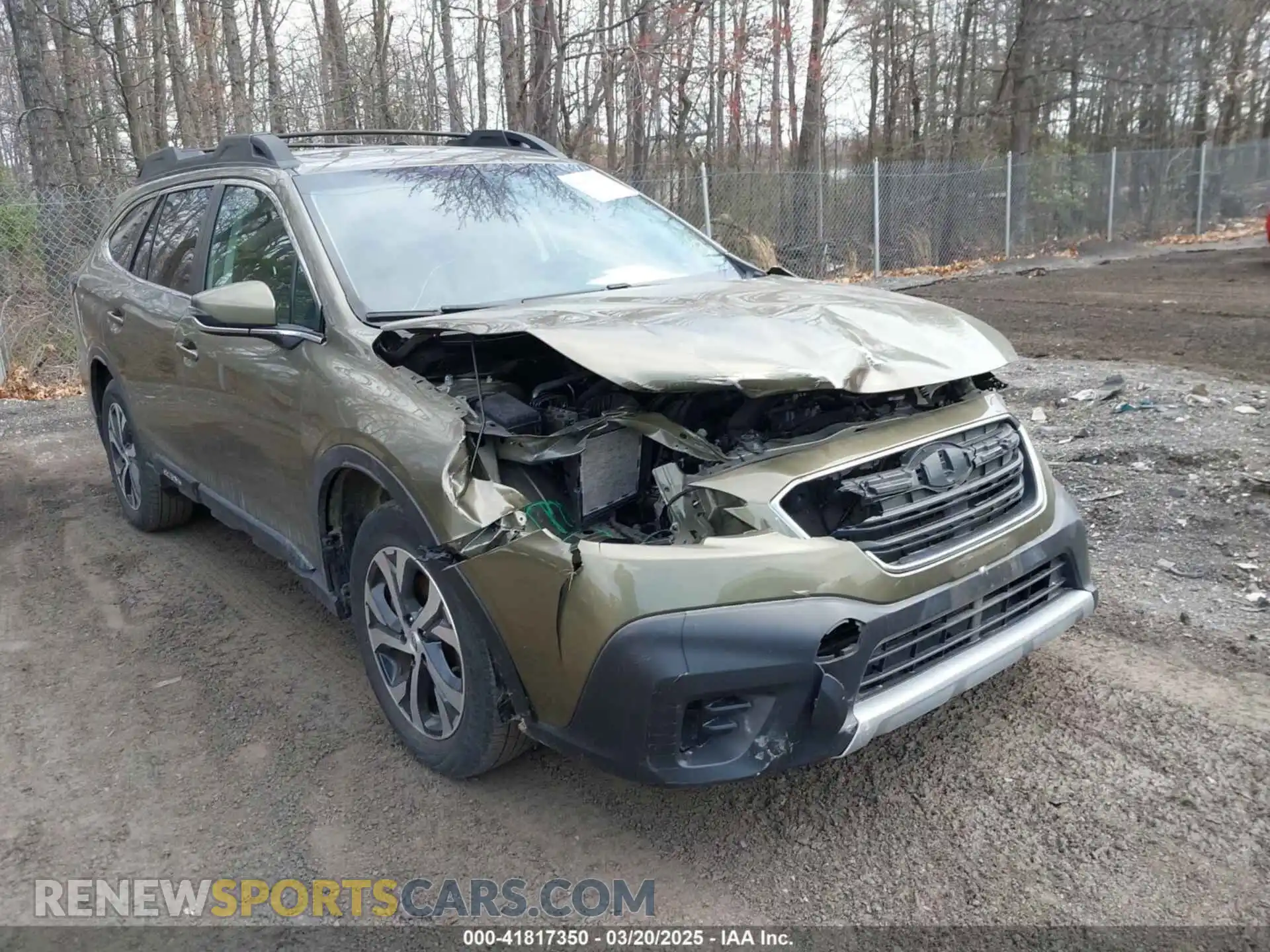 1 Photograph of a damaged car 4S4BTANC2L3211451 SUBARU OUTBACK 2020