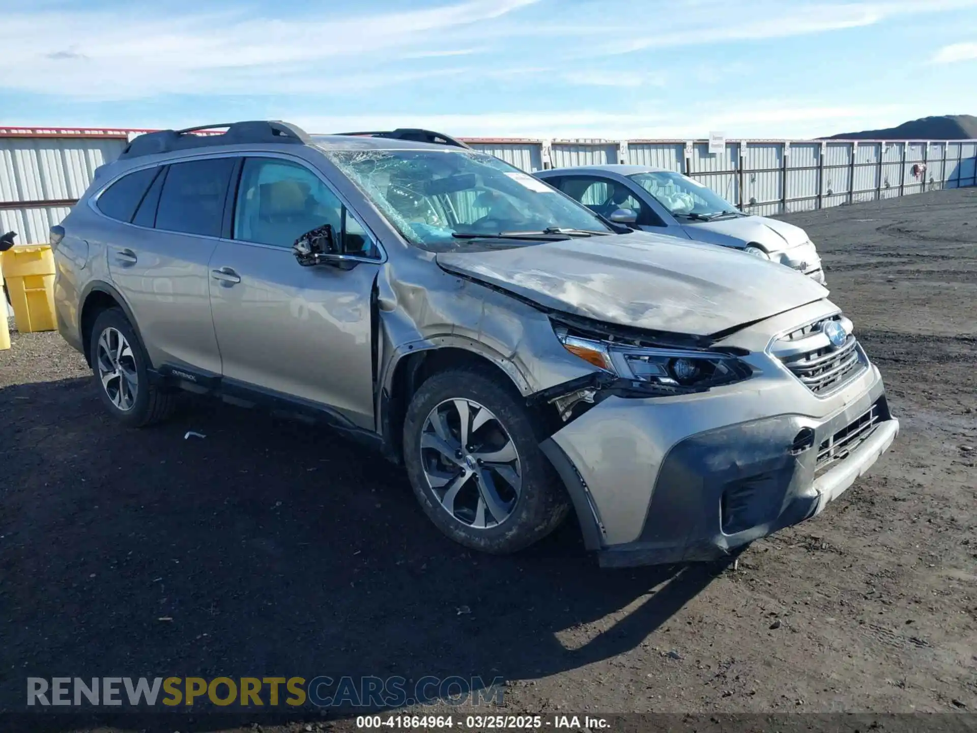 1 Photograph of a damaged car 4S4BTANC9L3120967 SUBARU OUTBACK 2020