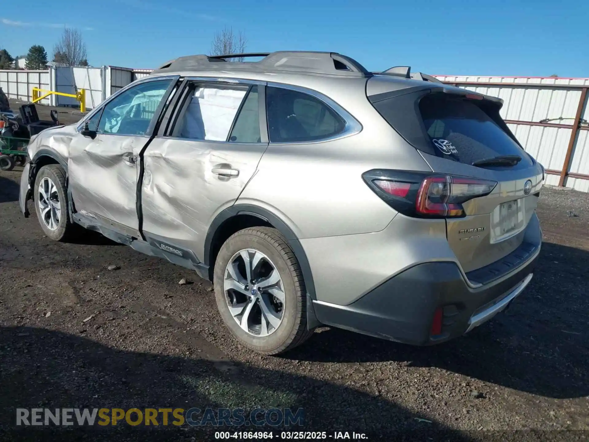 3 Photograph of a damaged car 4S4BTANC9L3120967 SUBARU OUTBACK 2020