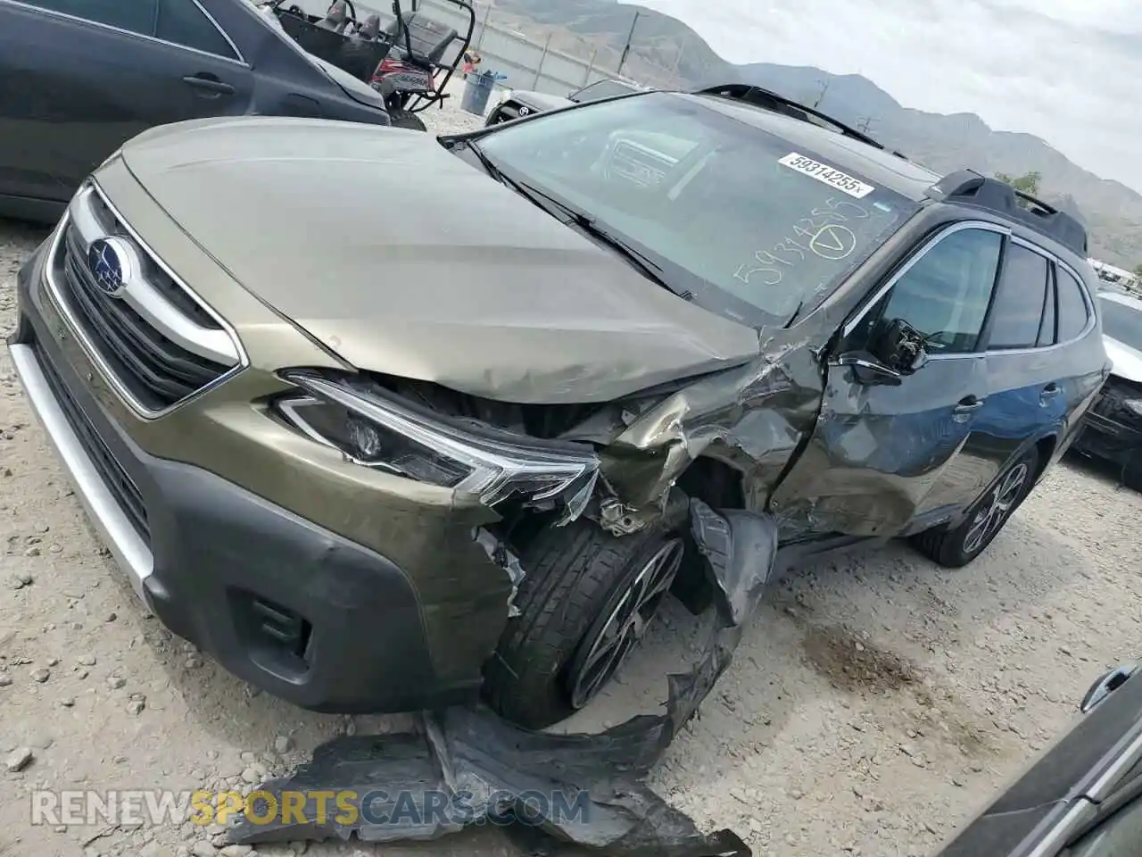 1 Photograph of a damaged car 4S4BTANCXL3103580 SUBARU OUTBACK 2020