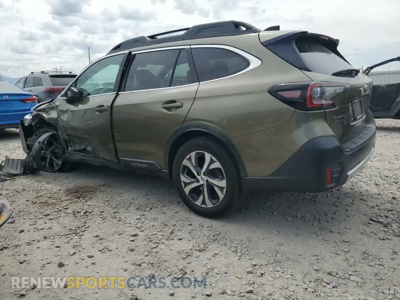 2 Photograph of a damaged car 4S4BTANCXL3103580 SUBARU OUTBACK 2020