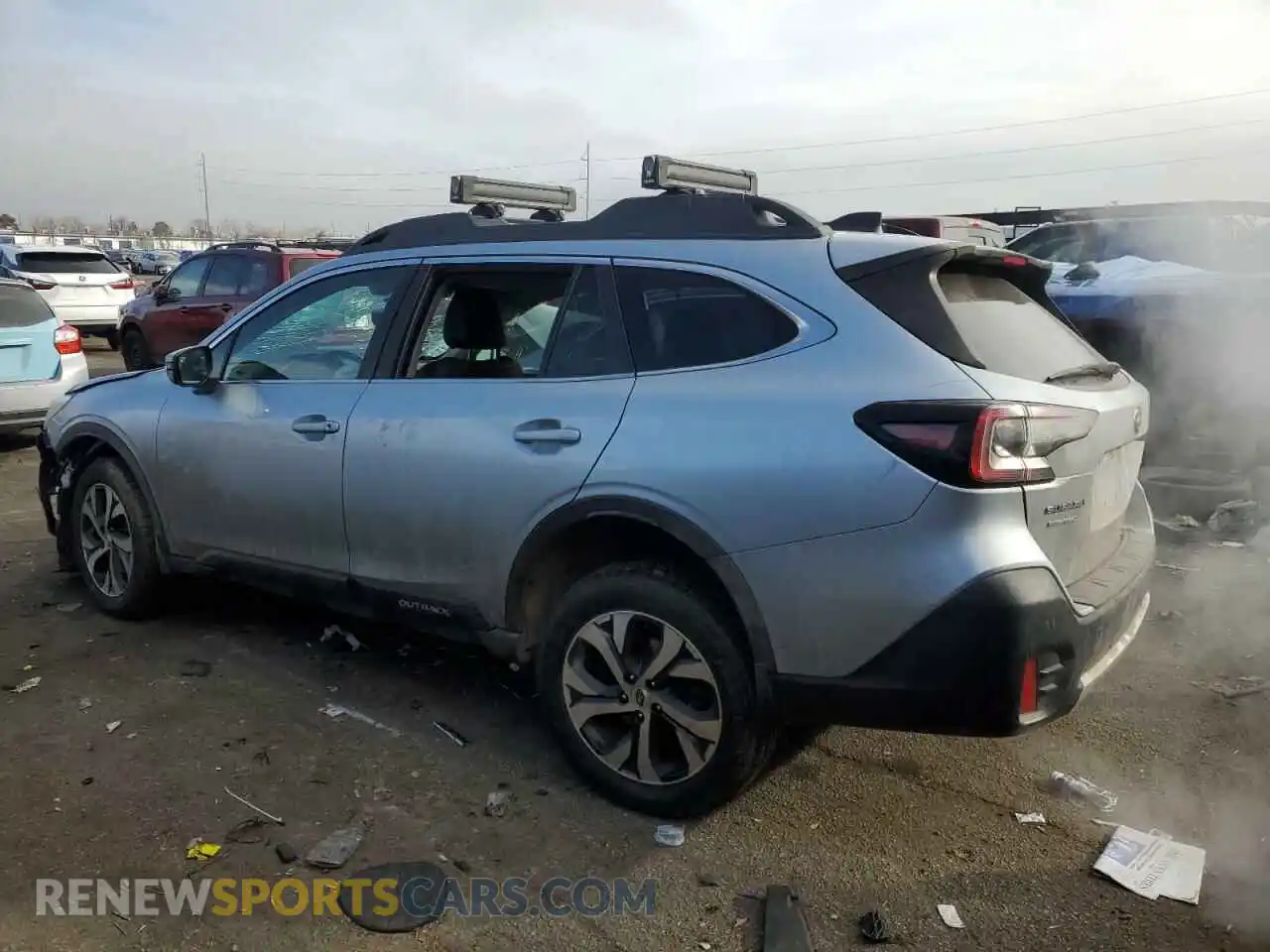 2 Photograph of a damaged car 4S4BTANCXL3121786 SUBARU OUTBACK 2020