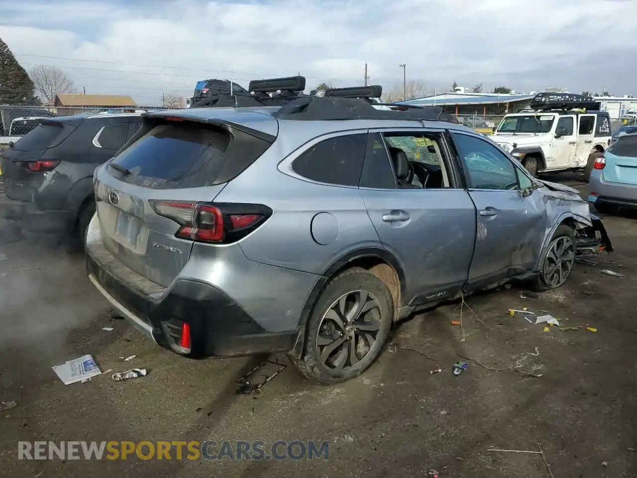 3 Photograph of a damaged car 4S4BTANCXL3121786 SUBARU OUTBACK 2020