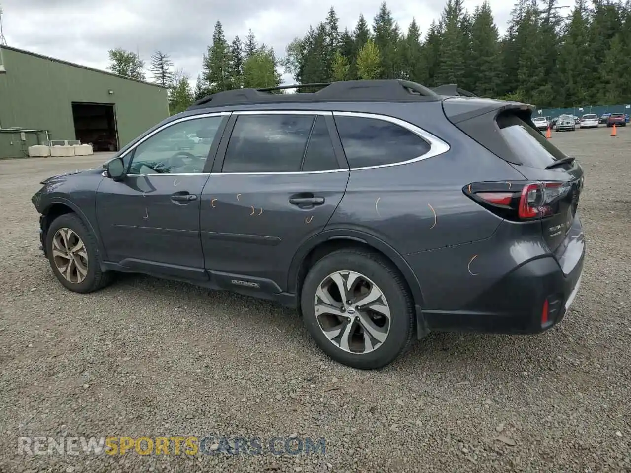 2 Photograph of a damaged car 4S4BTGND5L3142685 SUBARU OUTBACK 2020