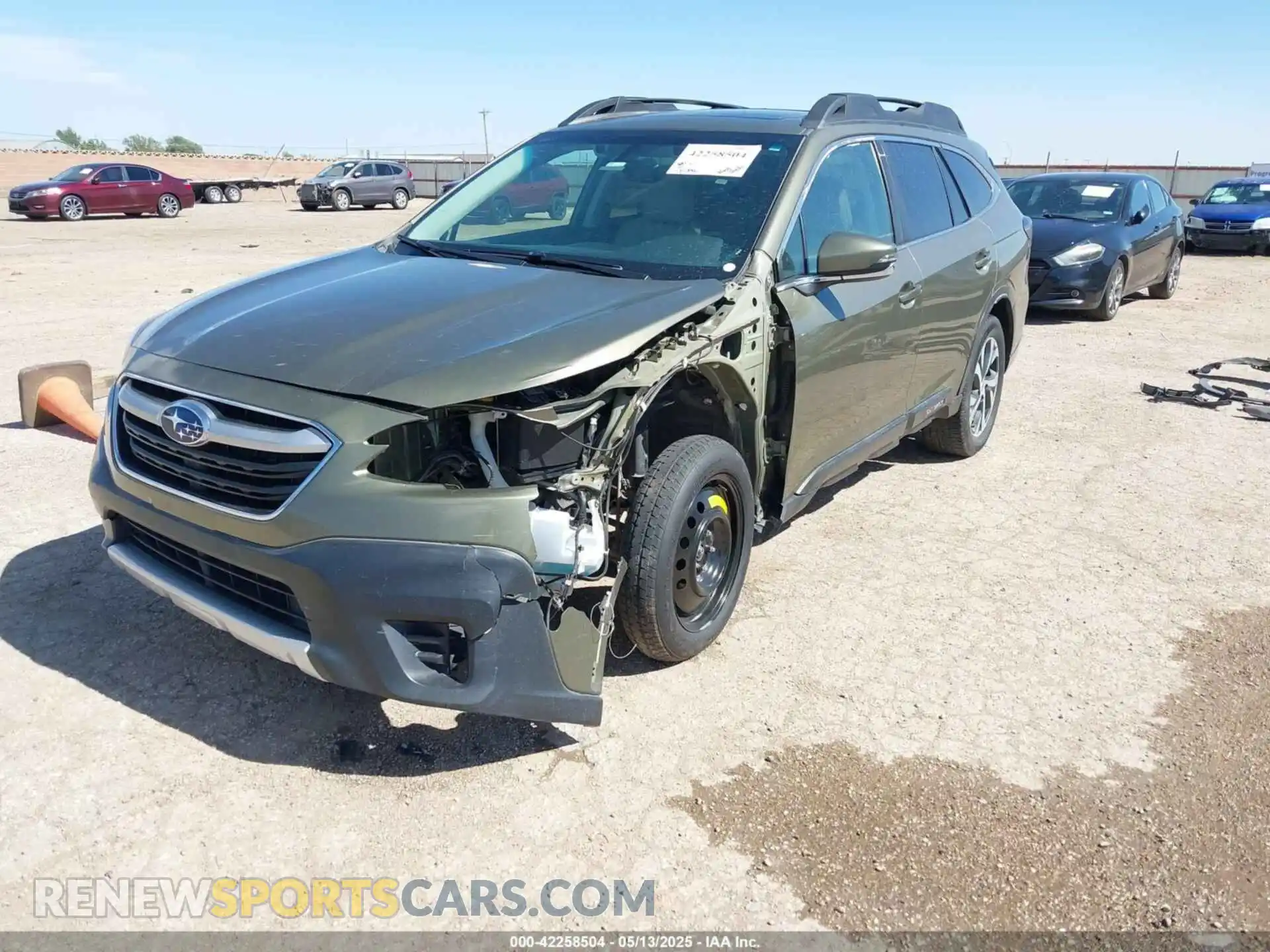 2 Photograph of a damaged car 4S4BTGND6L3143957 SUBARU OUTBACK 2020