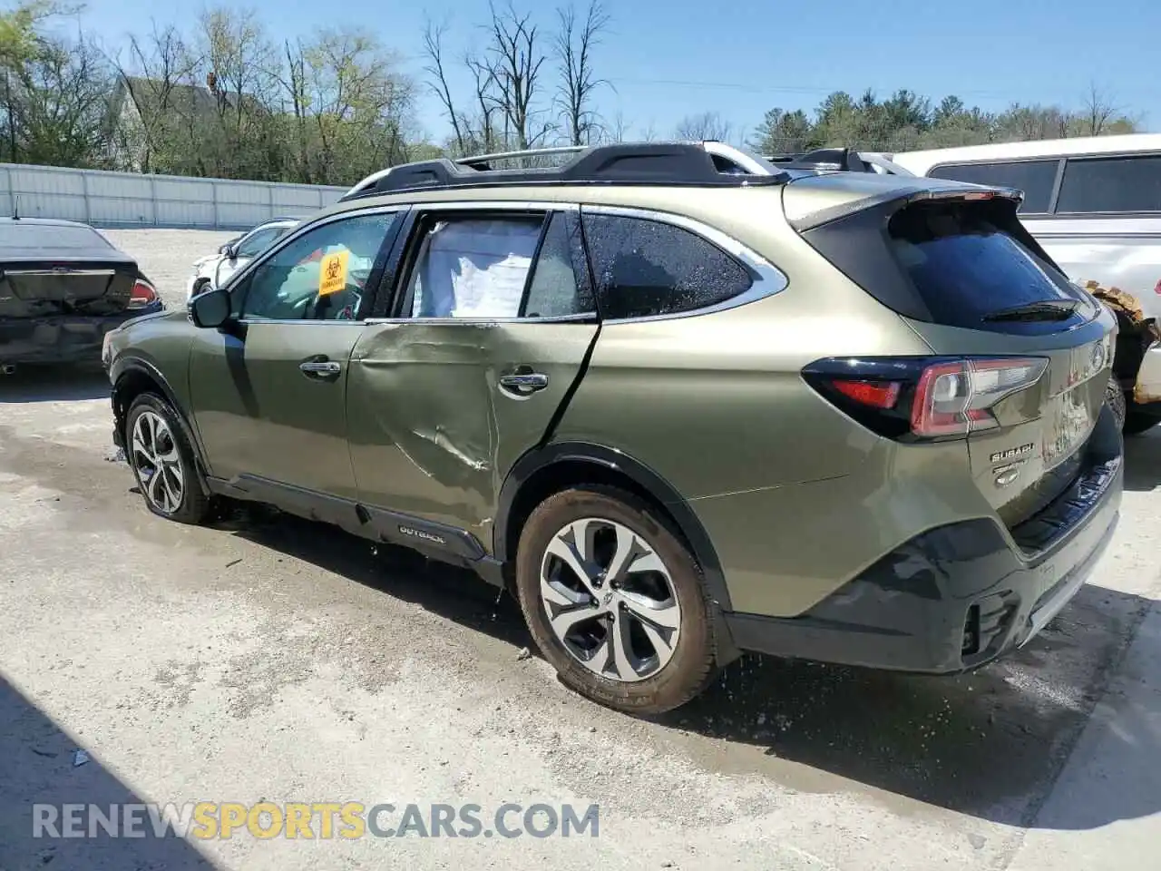 2 Photograph of a damaged car 4S4BTGPD4L3152444 SUBARU OUTBACK 2020