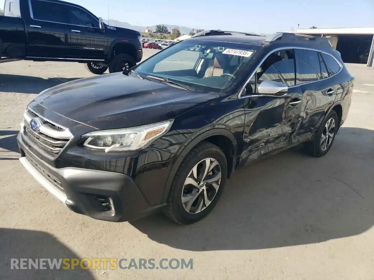 1 Photograph of a damaged car 4S4BTGPDXL3223369 SUBARU OUTBACK 2020