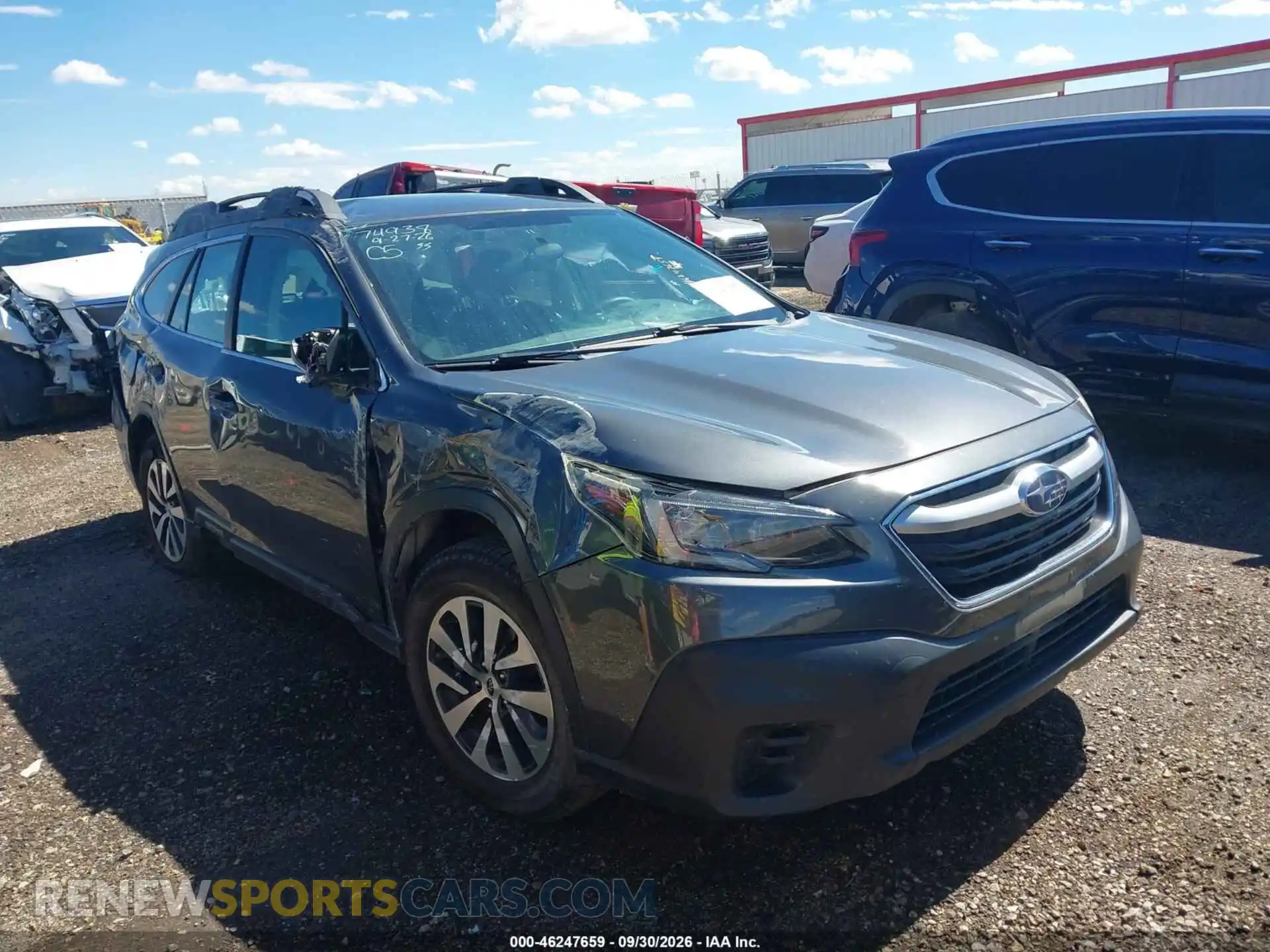 1 Photograph of a damaged car 4S4BTAAC1M3162296 SUBARU OUTBACK 2021