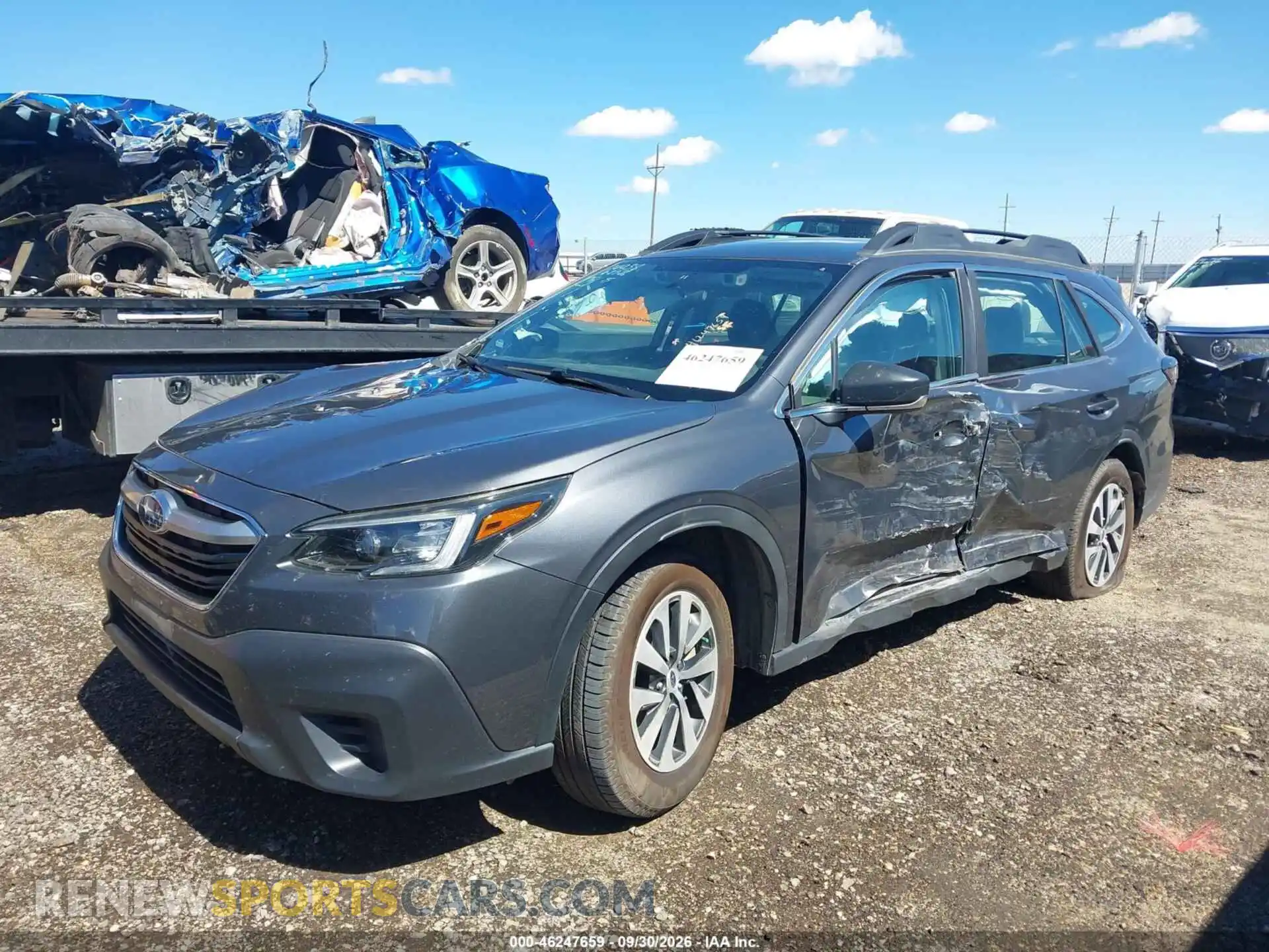 2 Photograph of a damaged car 4S4BTAAC1M3162296 SUBARU OUTBACK 2021