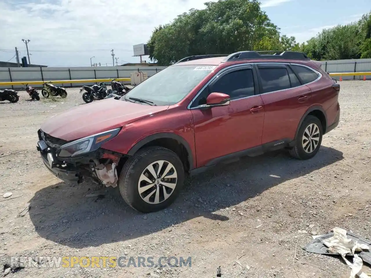 1 Photograph of a damaged car 4S4BTACC2M3119373 SUBARU OUTBACK 2021