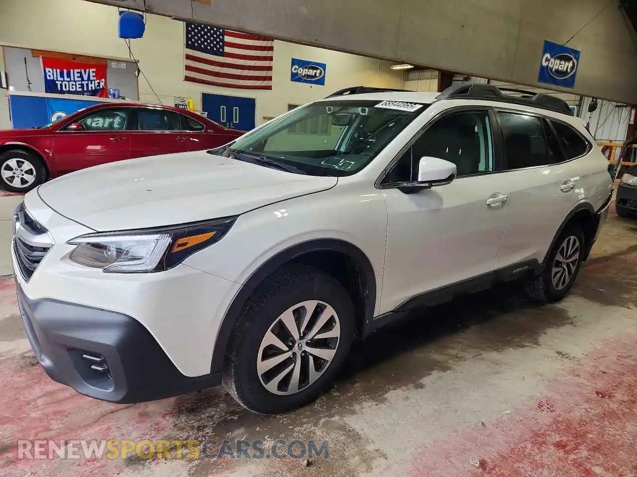 1 Photograph of a damaged car 4S4BTACC2M3136836 SUBARU OUTBACK 2021