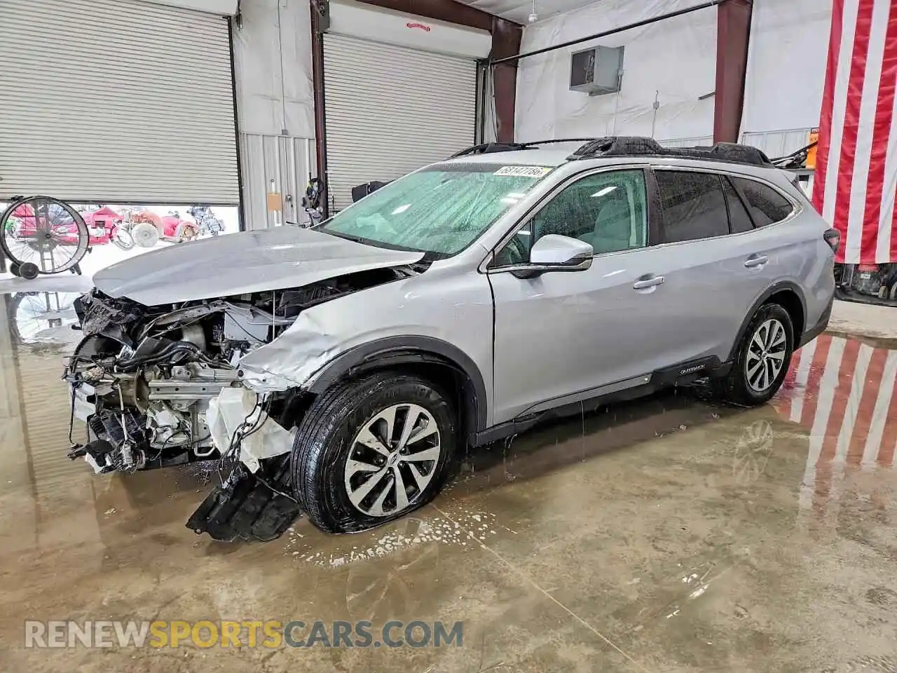 1 Photograph of a damaged car 4S4BTACC2M3193134 SUBARU OUTBACK 2021
