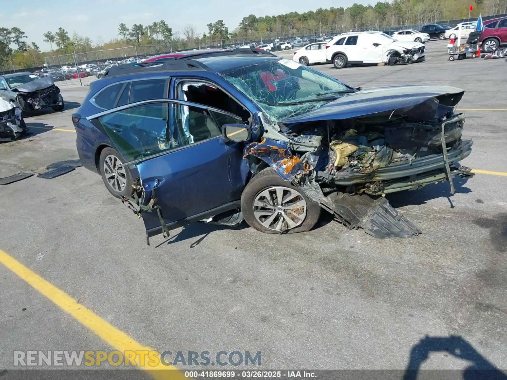 1 Photograph of a damaged car 4S4BTACC5M3169457 SUBARU OUTBACK 2021