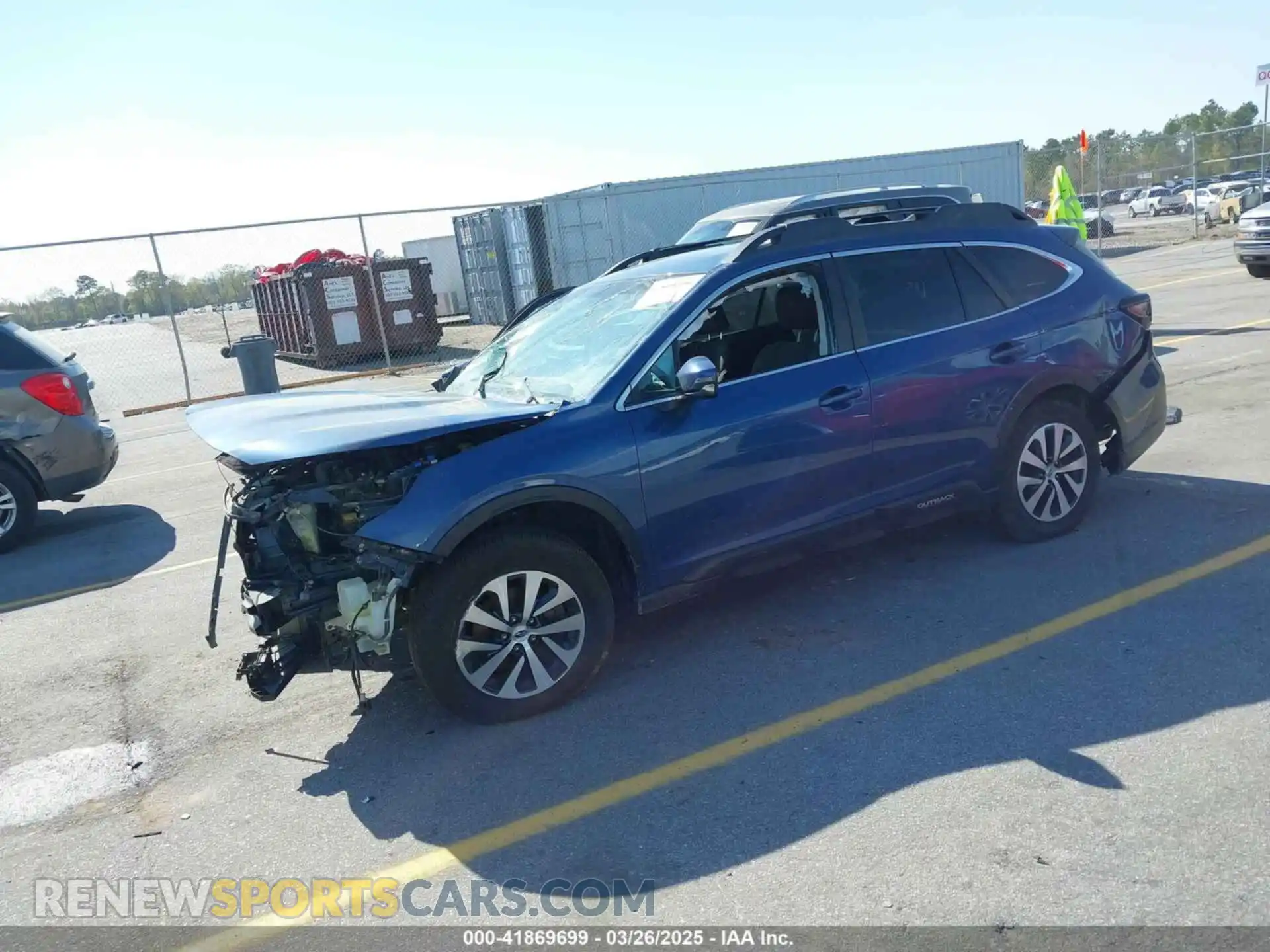 2 Photograph of a damaged car 4S4BTACC5M3169457 SUBARU OUTBACK 2021
