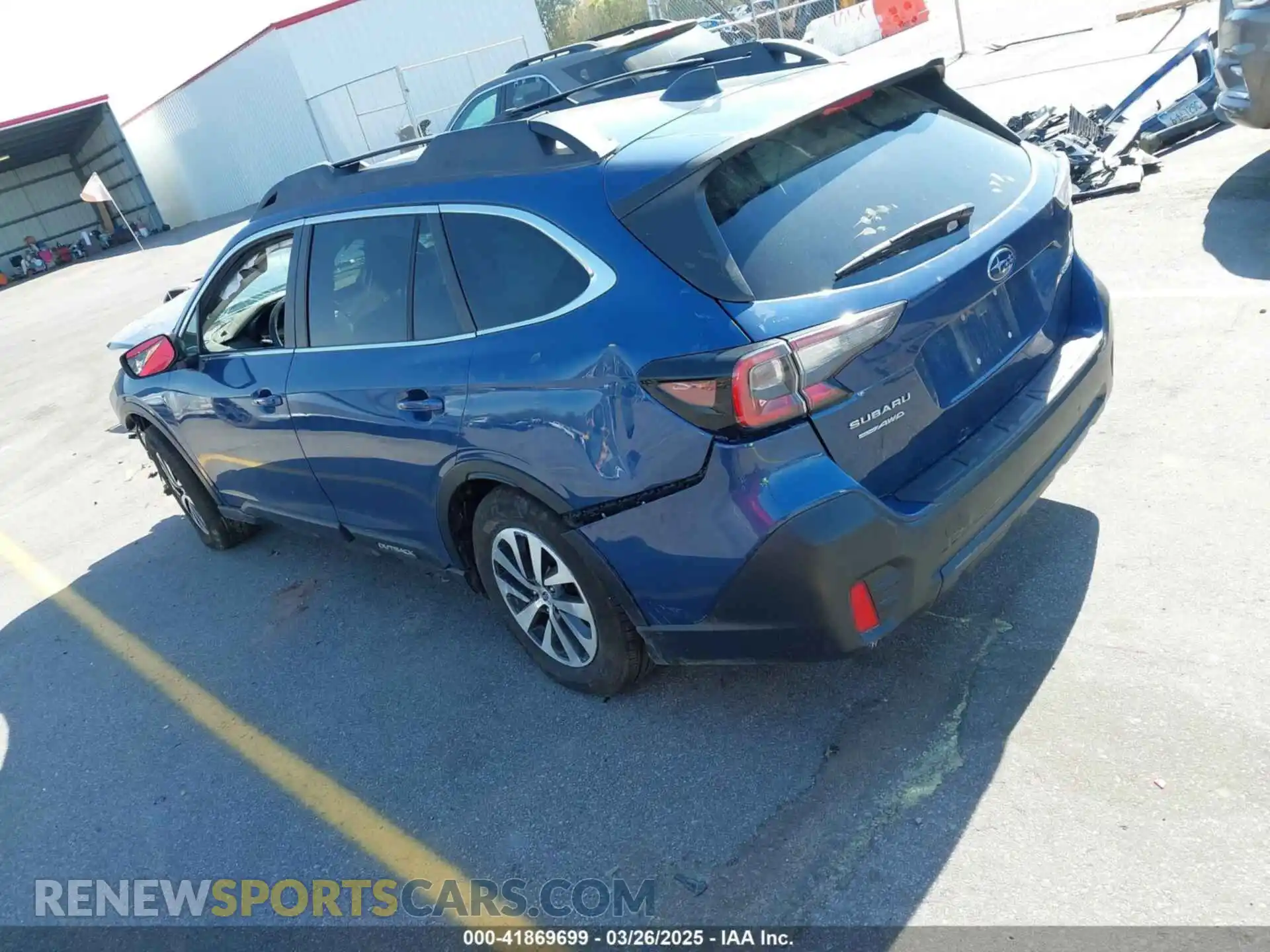 3 Photograph of a damaged car 4S4BTACC5M3169457 SUBARU OUTBACK 2021