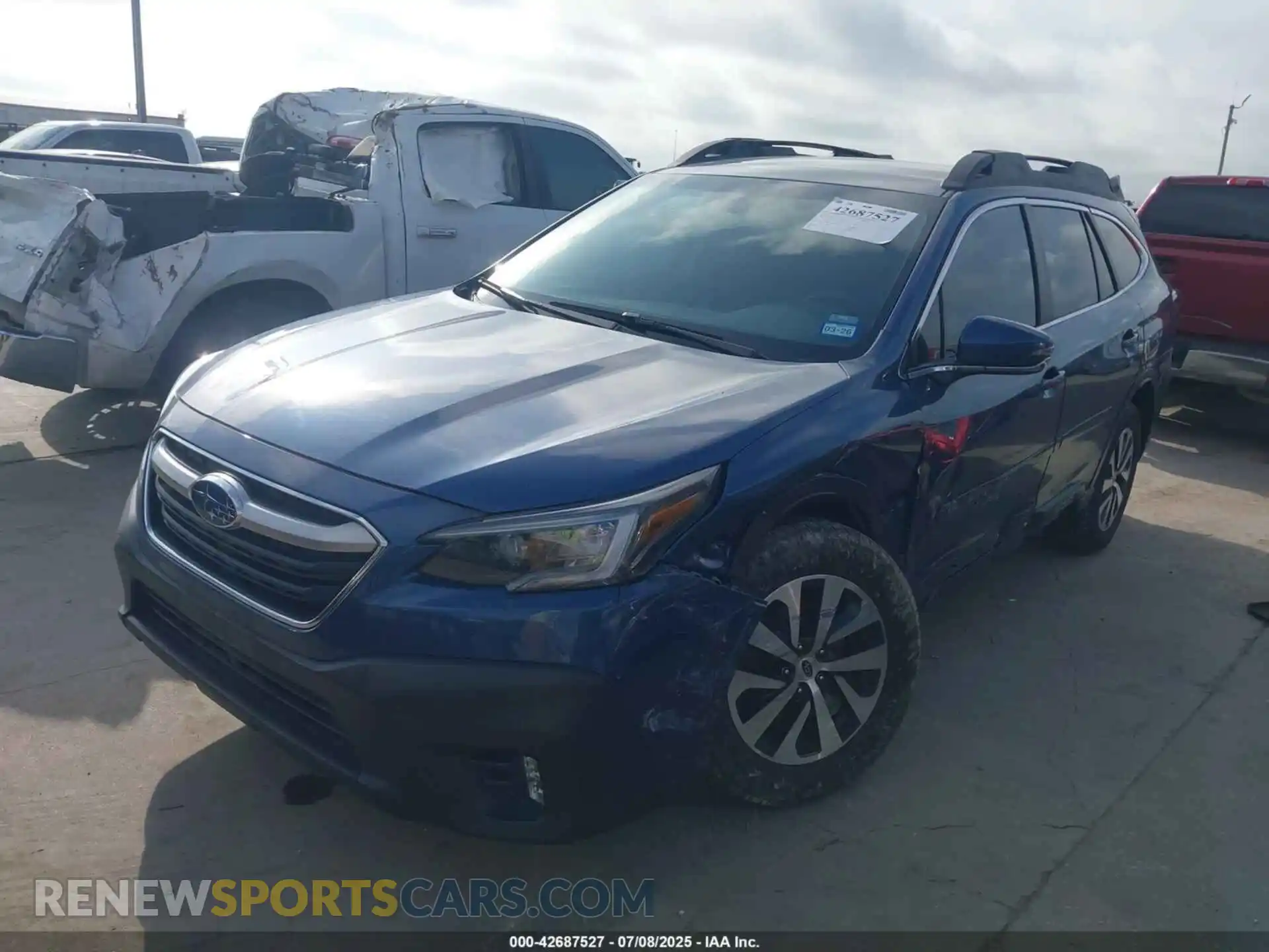 2 Photograph of a damaged car 4S4BTACC8M3170568 SUBARU OUTBACK 2021