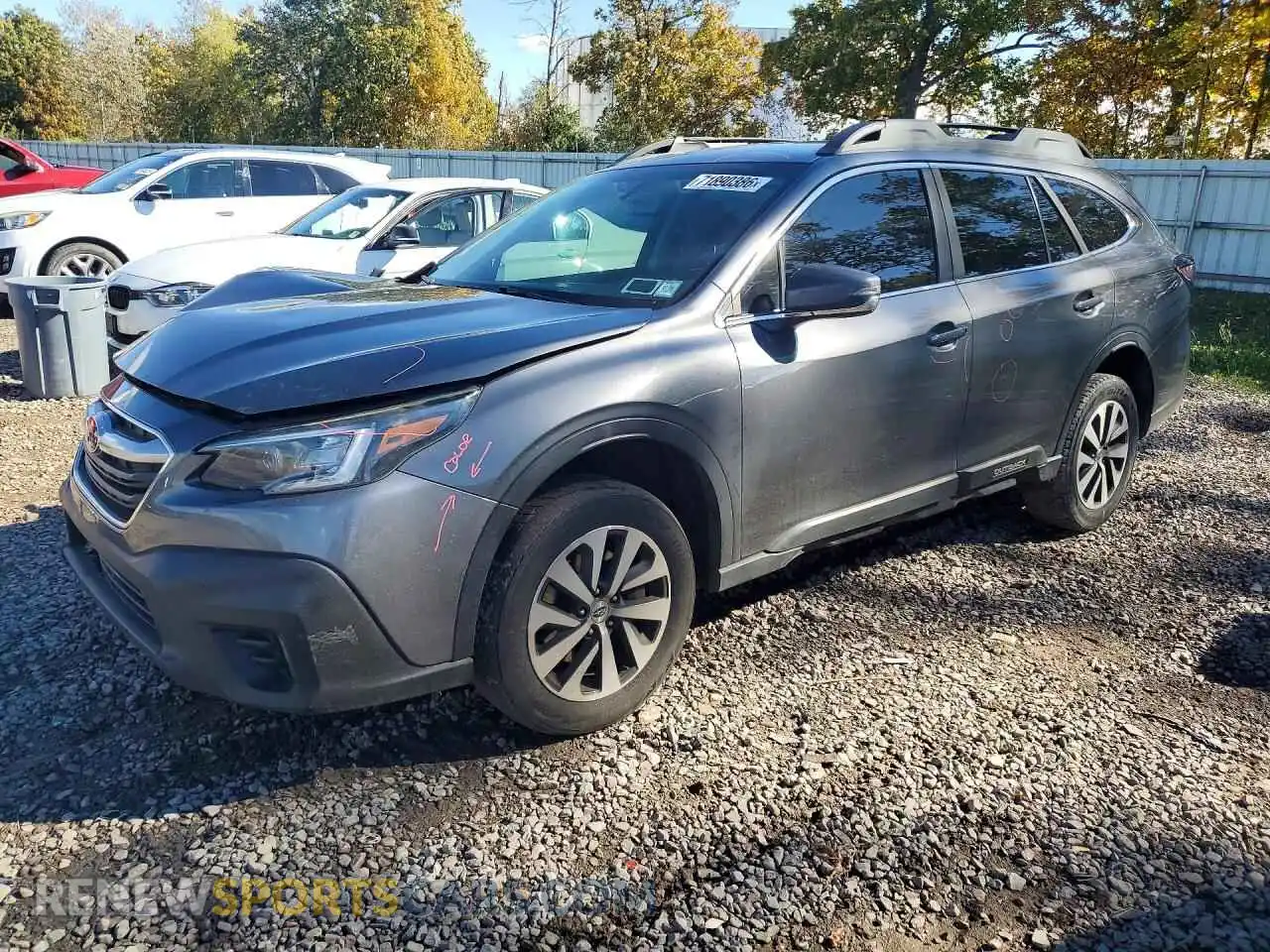 1 Photograph of a damaged car 4S4BTADC1M3135806 SUBARU OUTBACK 2021
