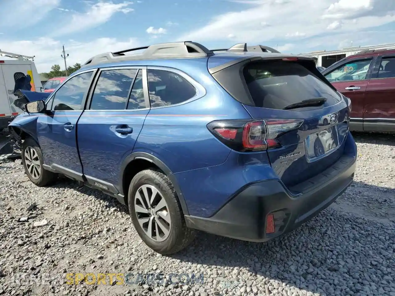 2 fotografías del automóvil dañado 4S4BTADC1M3189526 SUBARU OUTBACK 2021