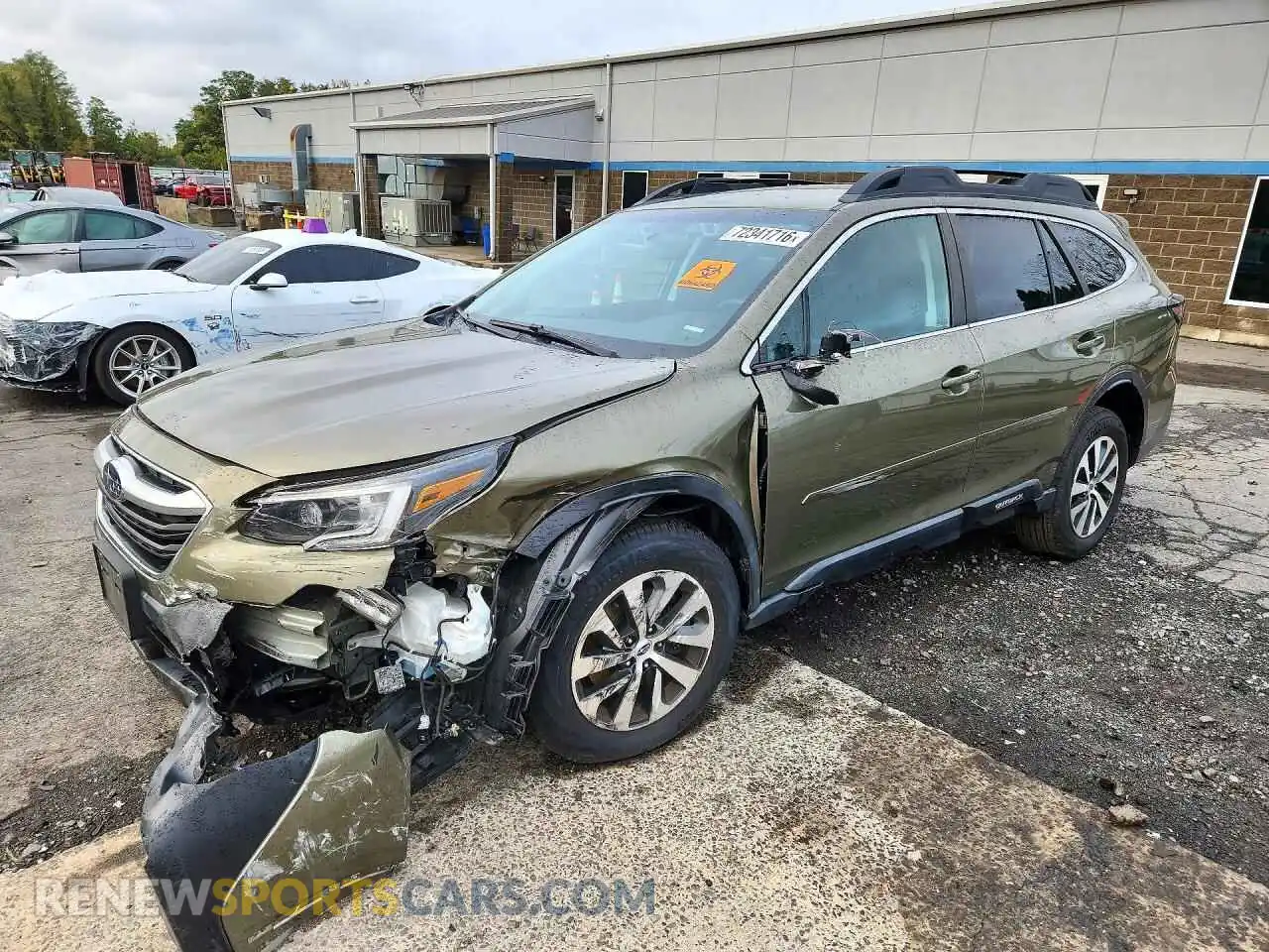 1 Photograph of a damaged car 4S4BTADC2M3149052 SUBARU OUTBACK 2021