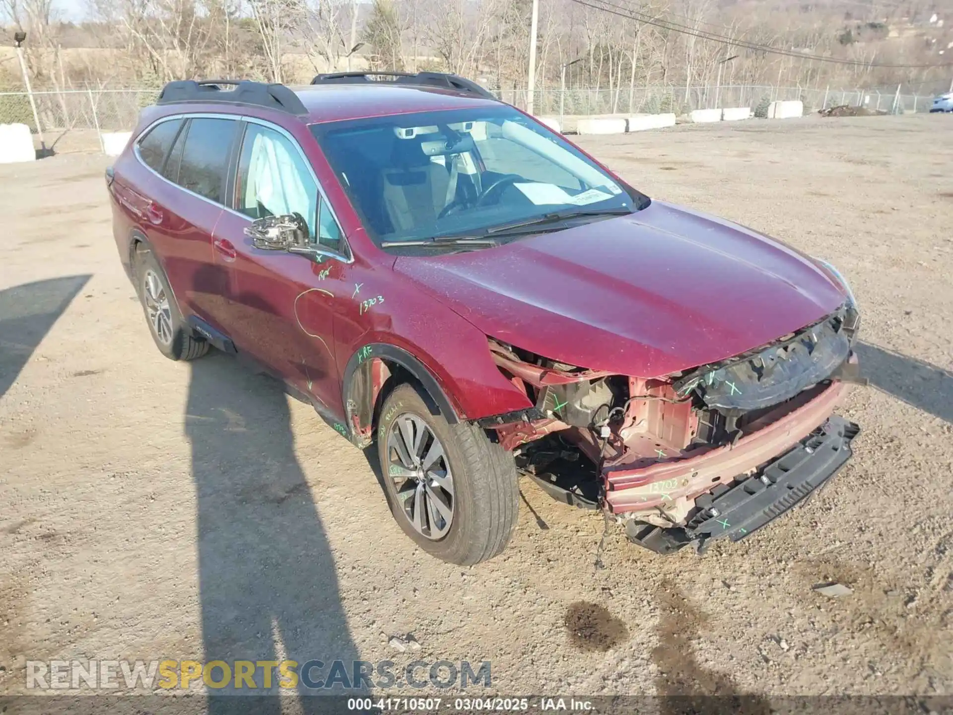 1 Photograph of a damaged car 4S4BTADC3M3113810 SUBARU OUTBACK 2021