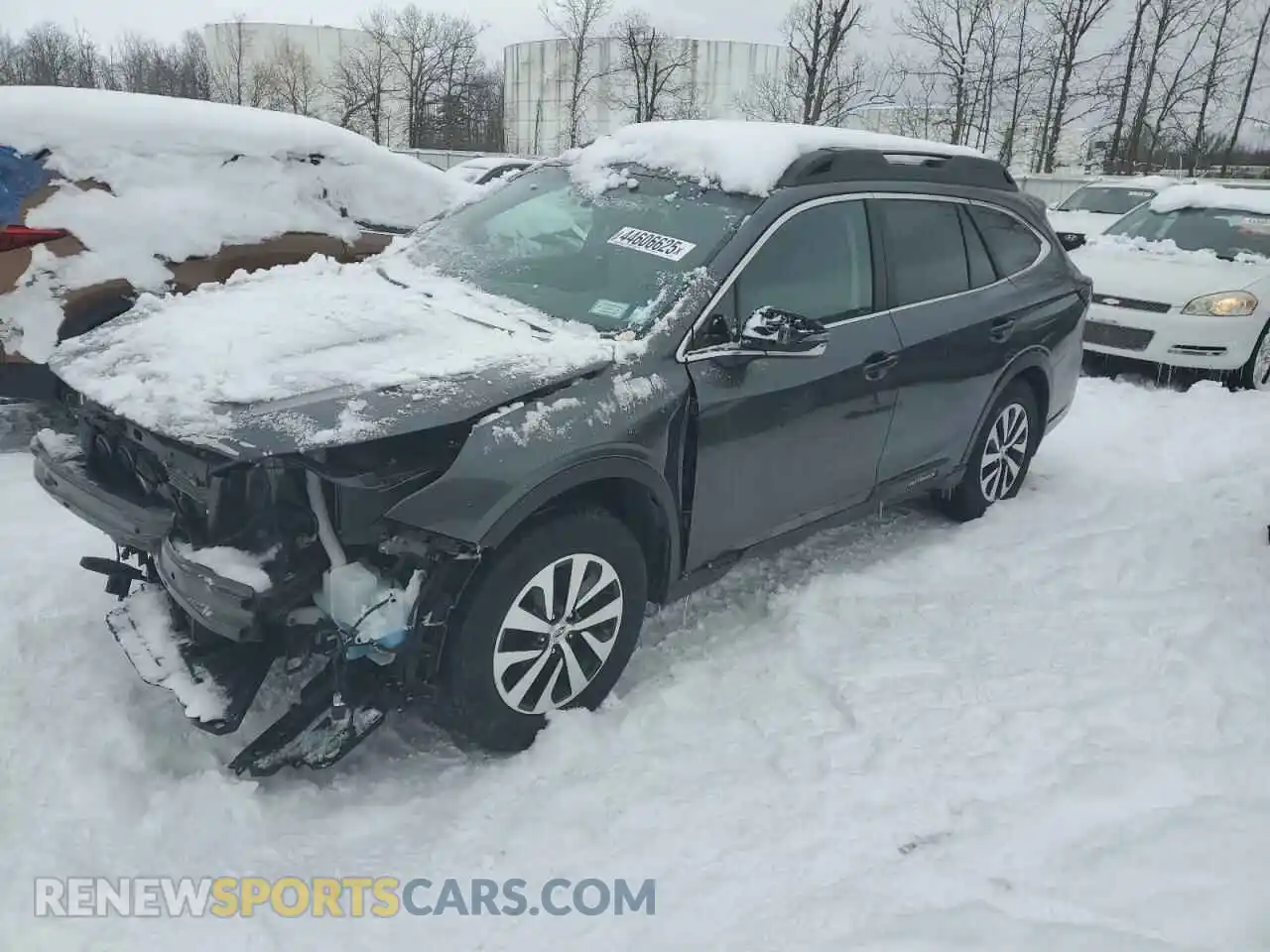 1 Photograph of a damaged car 4S4BTADC5M3182921 SUBARU OUTBACK 2021