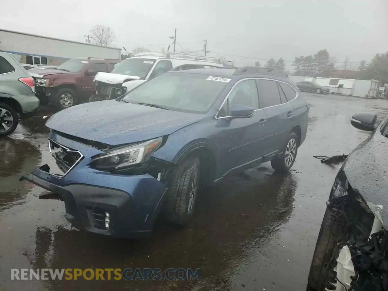 1 Photograph of a damaged car 4S4BTADC5M3225184 SUBARU OUTBACK 2021