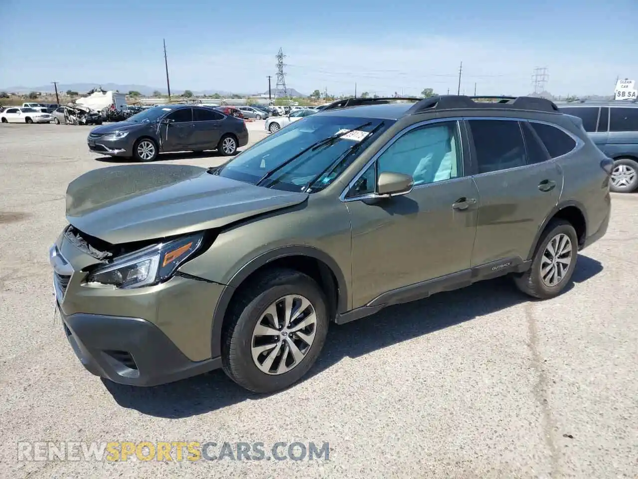 1 Photograph of a damaged car 4S4BTADC8M3113916 SUBARU OUTBACK 2021